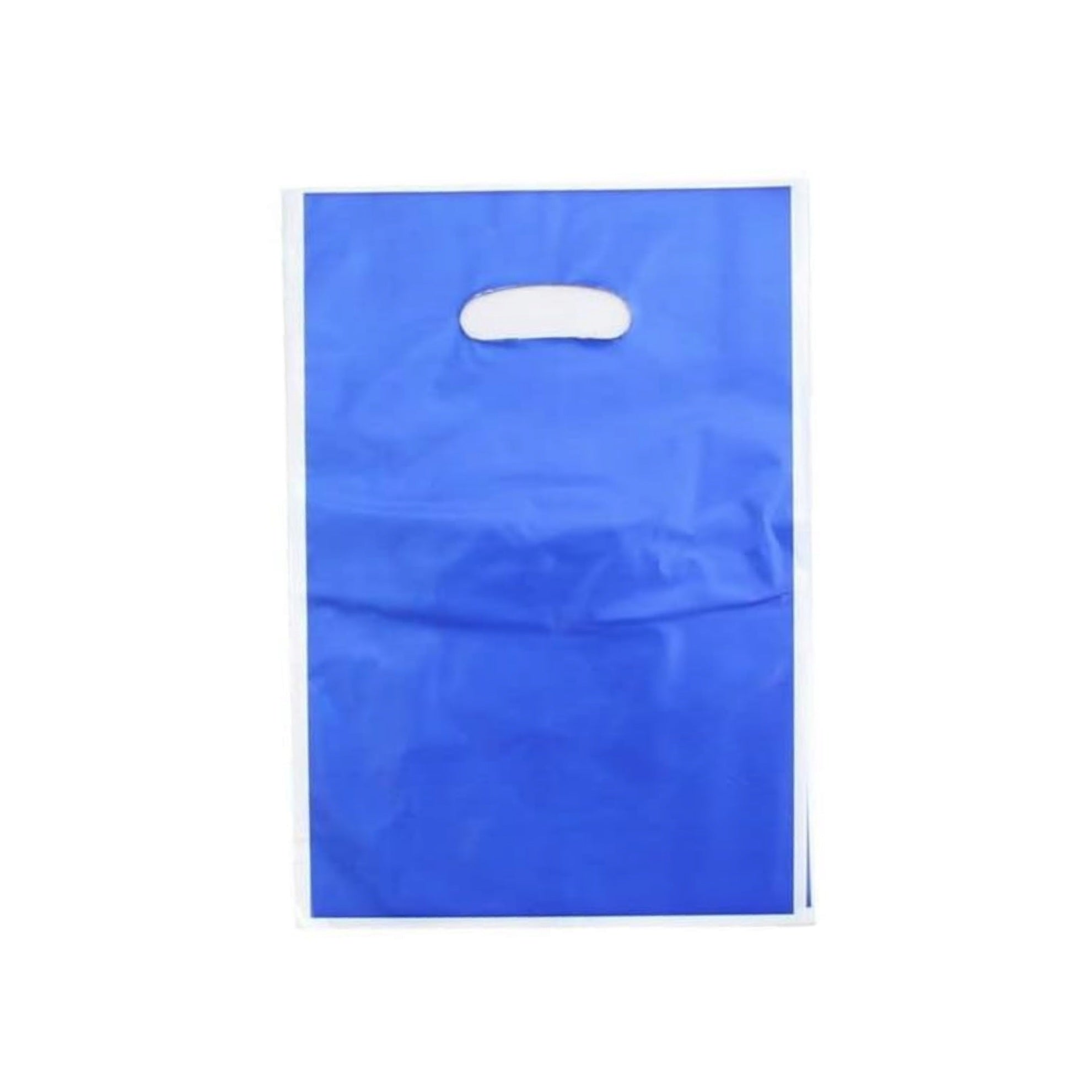 Party Loot Color Plastic Bags 16x25cm 10pack Die Cut Handle