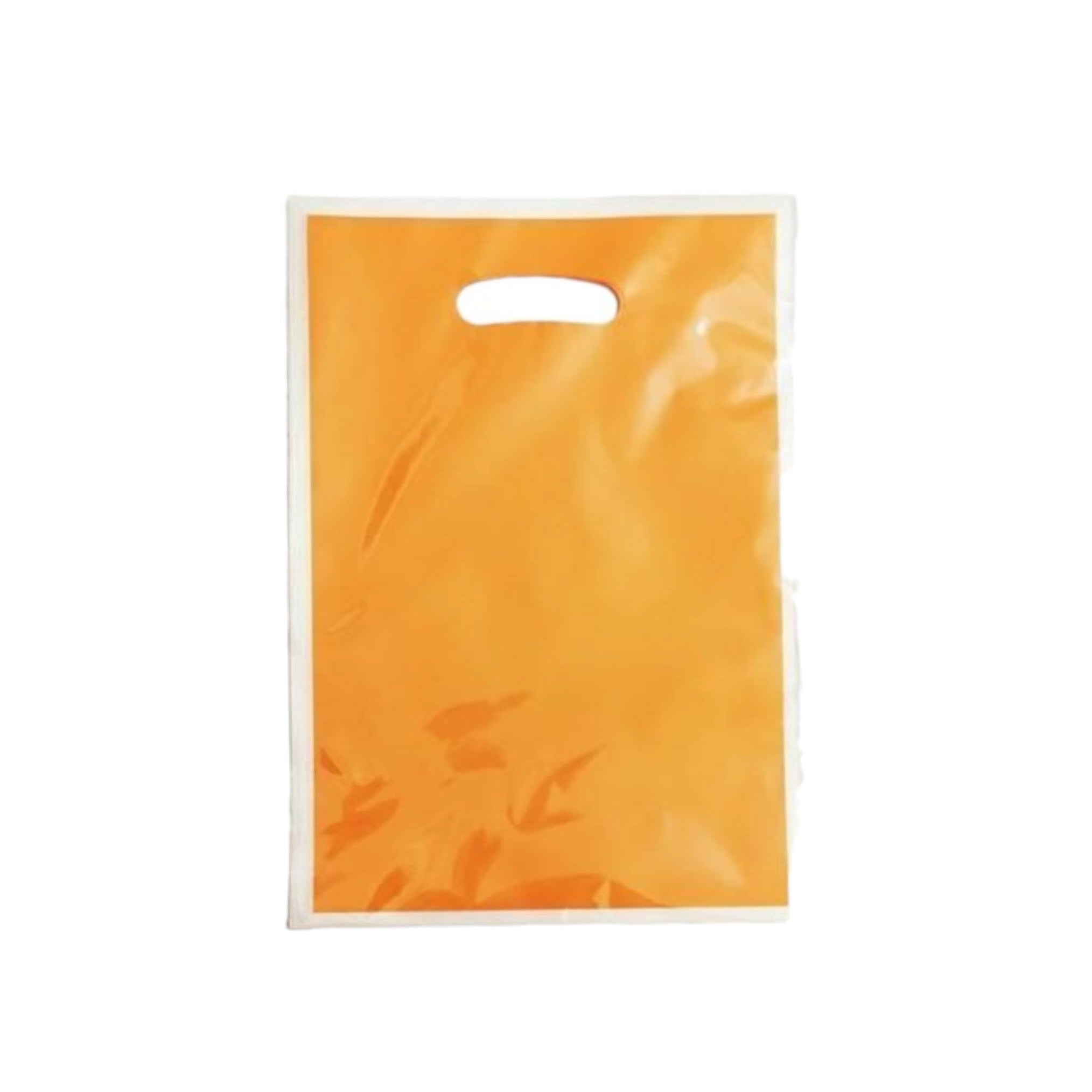 Party Loot Color Plastic Bags 16x25cm 10pack Die Cut Handle