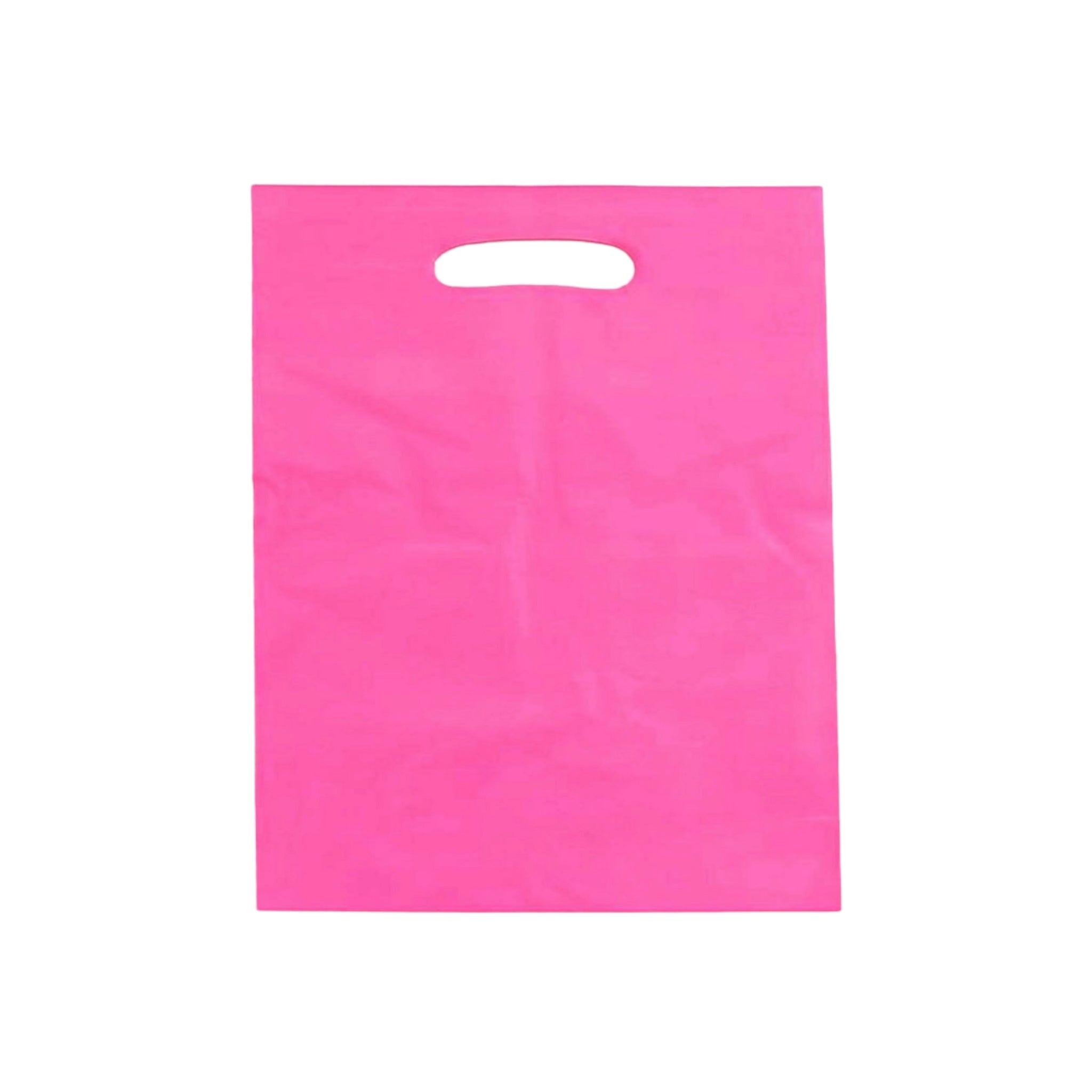 Party Loot Color Plastic Bags 16x25cm 10pack Die Cut Handle