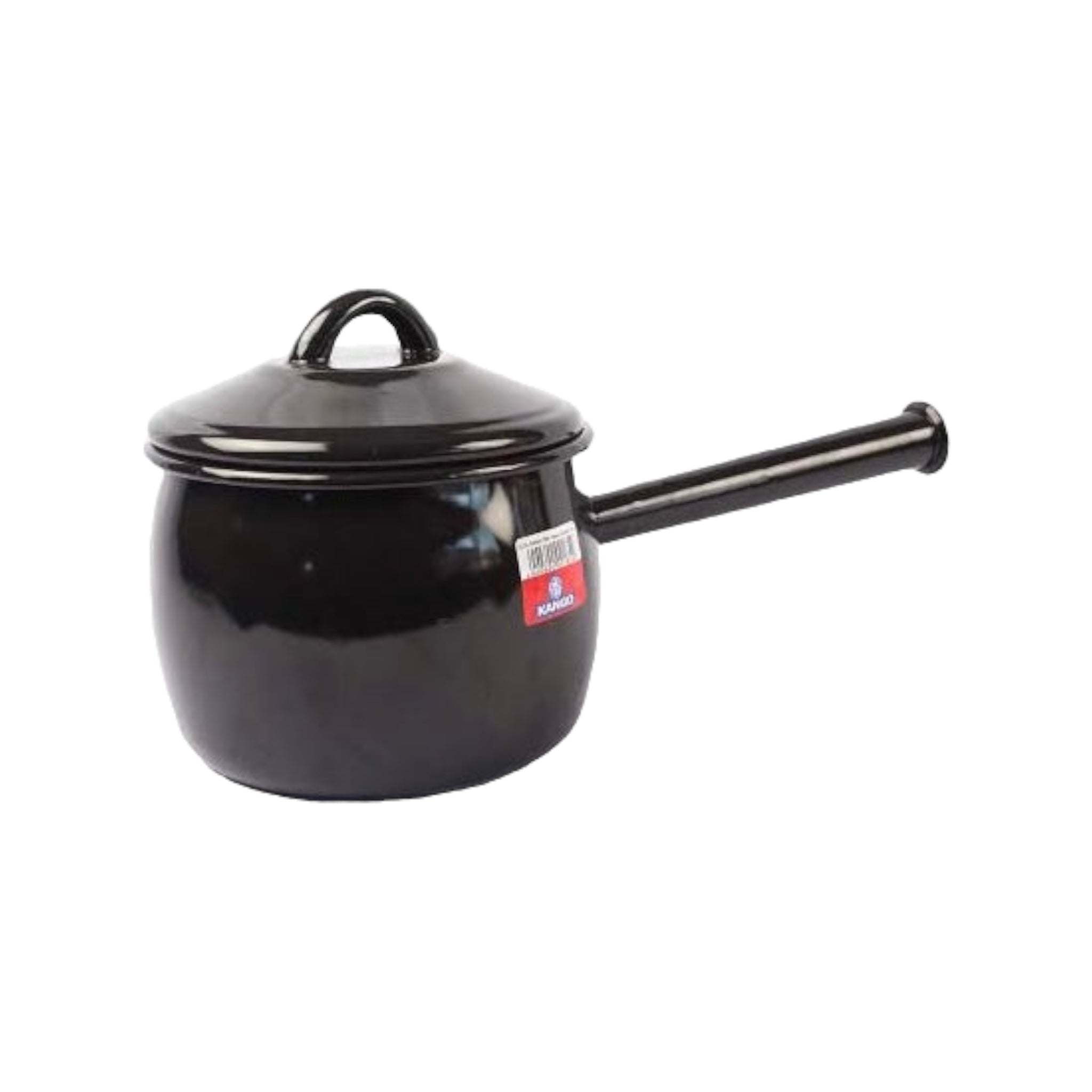 Enamel Bellied Pot 2.25L with Long Handle BB13303