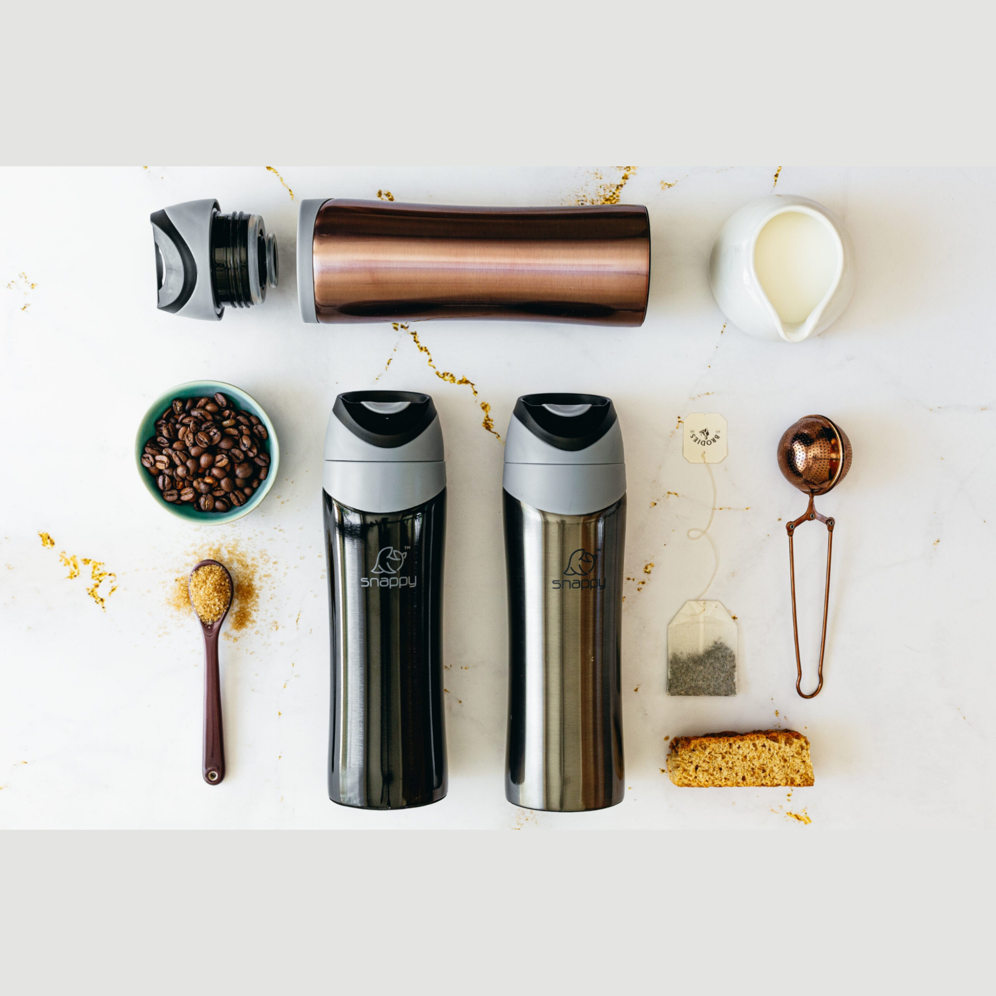 Snappy Double Wall Stainless Steel Tumbler 400ml