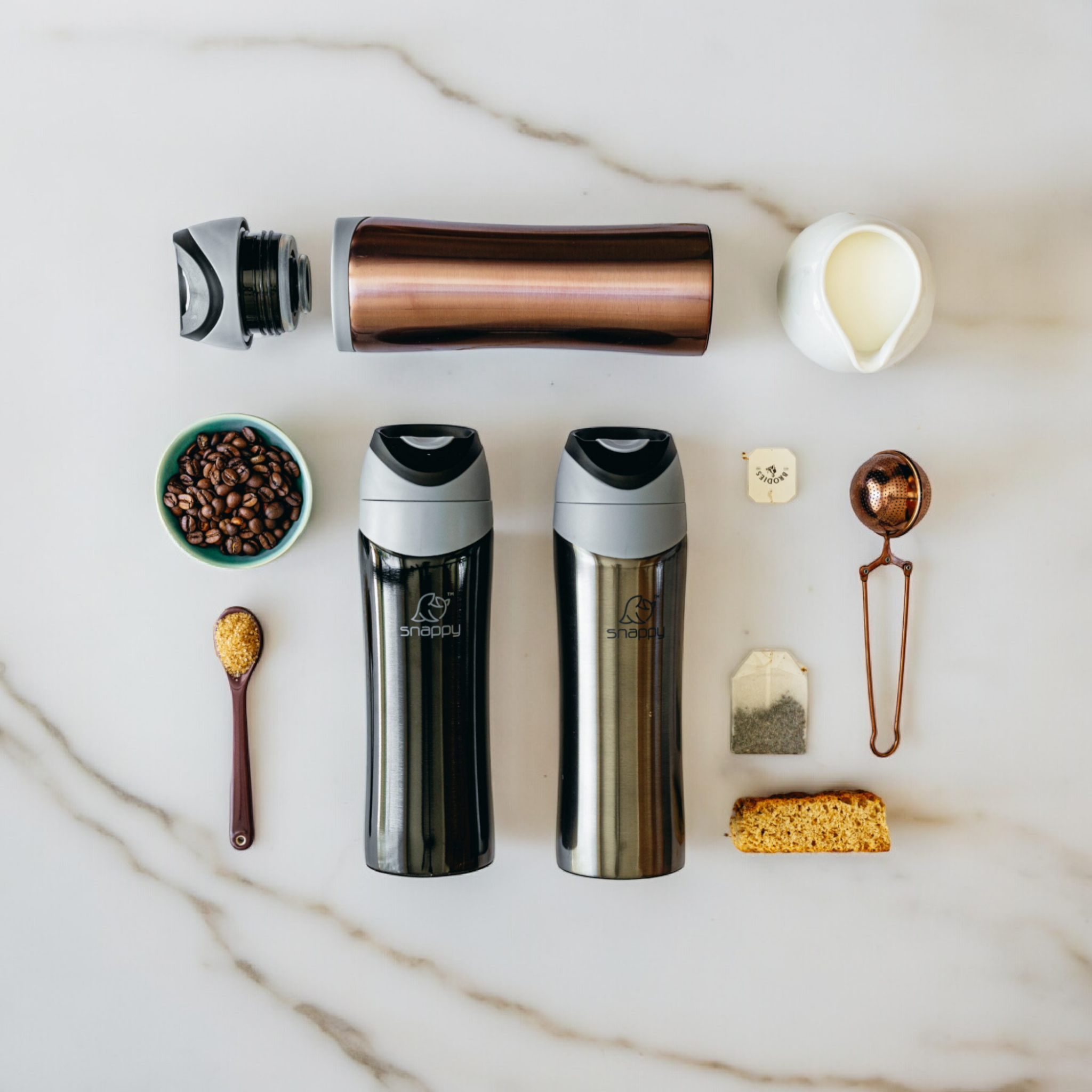 Snappy Double Wall Stainless Steel Tumbler 400ml