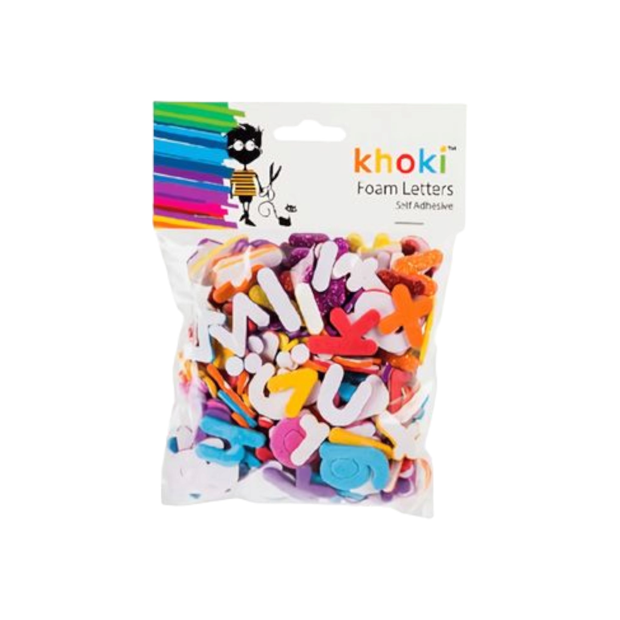 Khoki Art & Craft Foam Letters Self Adhesive