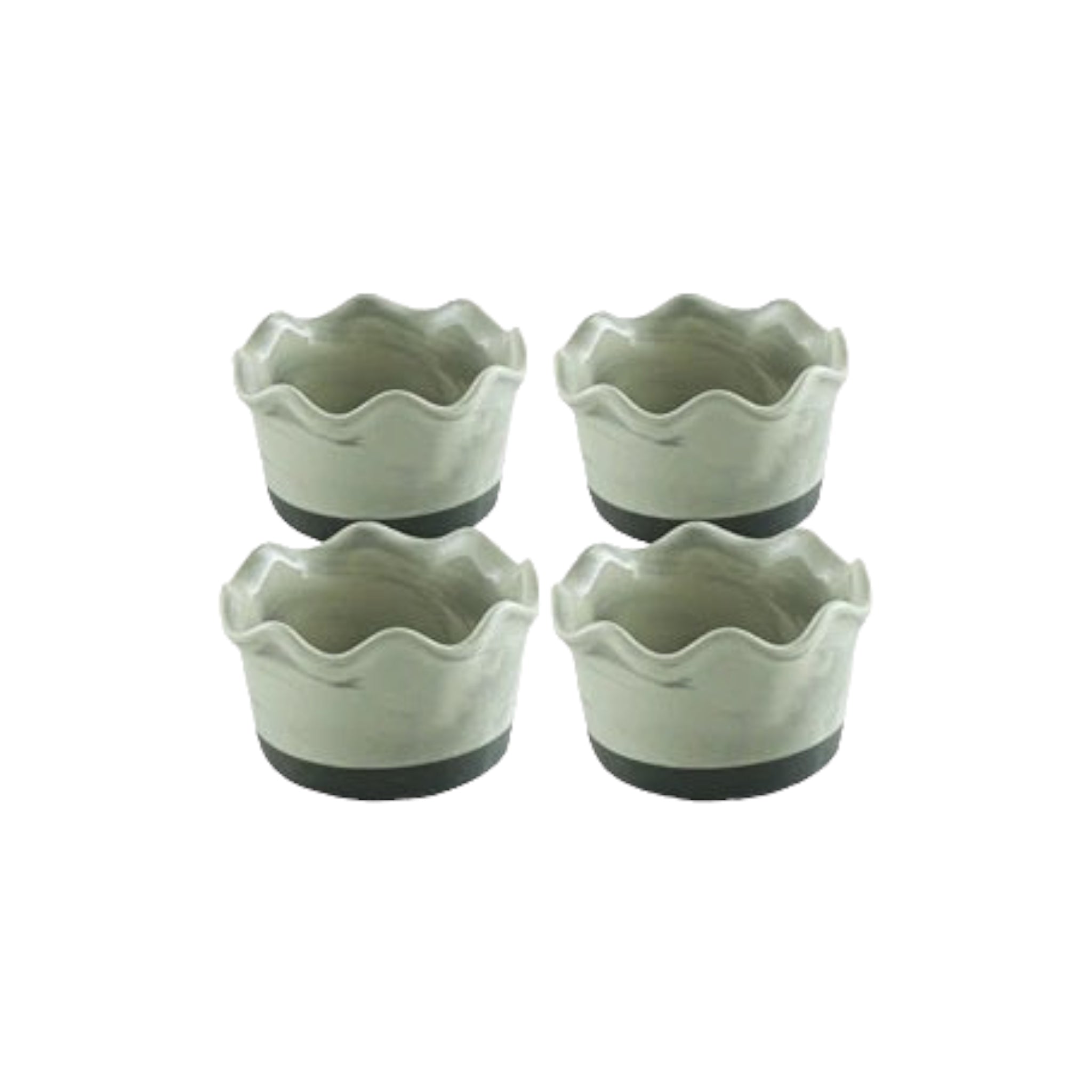Ciroa Marble Ramekin Grey Scale 4pc