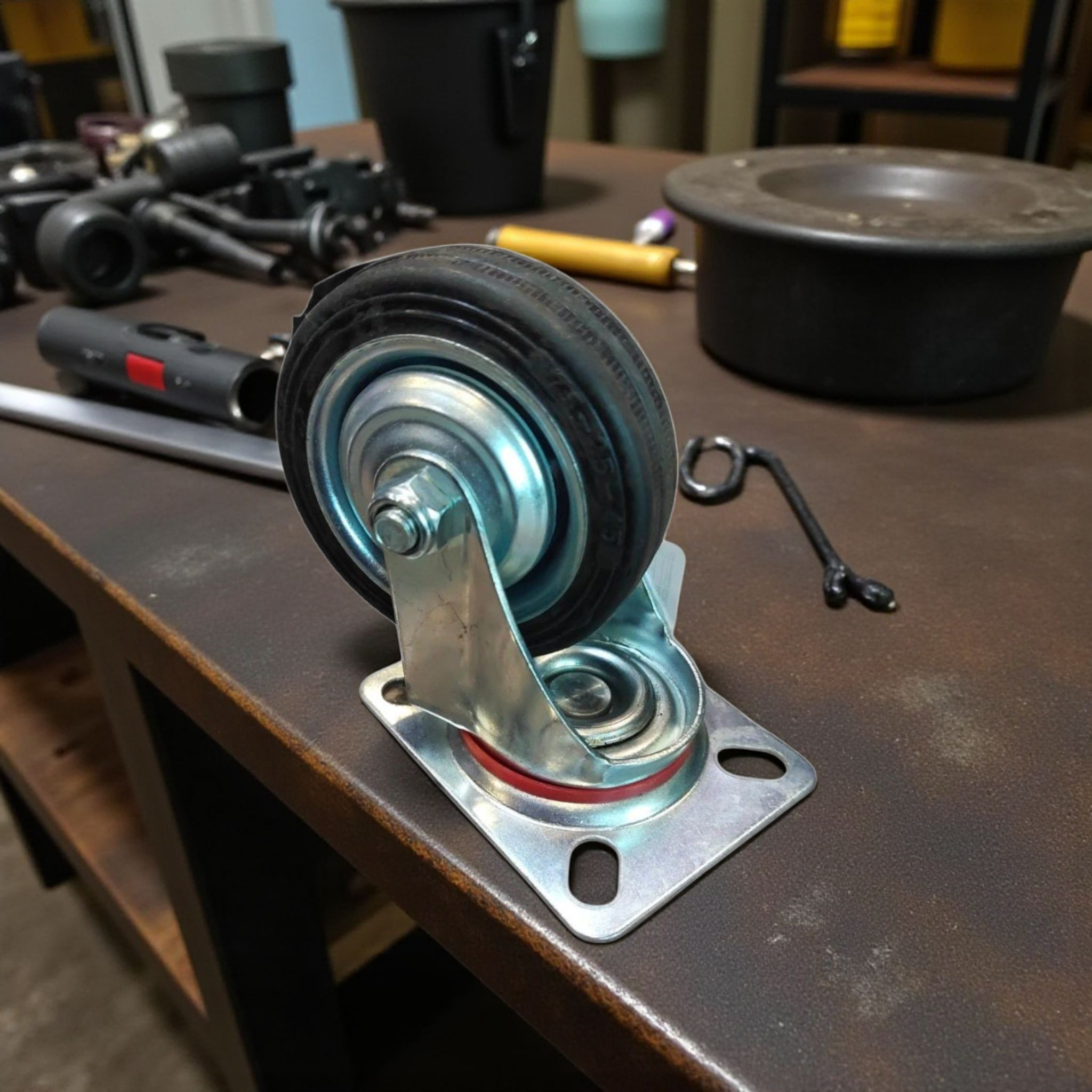 Industrial 3-Fixed Castor Wheel Swivel