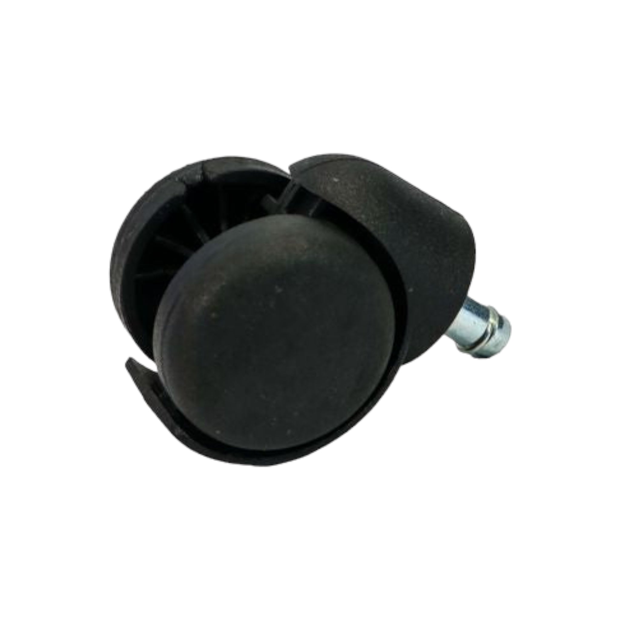 Castor Wheel 50mm Black Nylon Twin Wheel 11mm clip clip