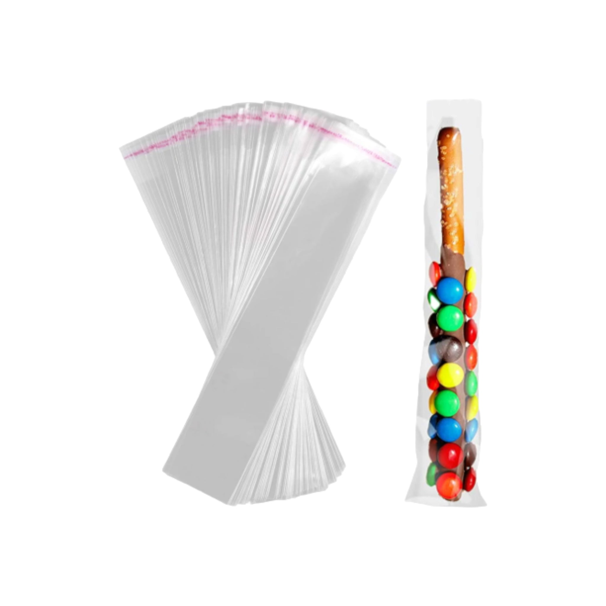 Polyprop Cellophane Selfseal Long Bags 11x35cm 100pack