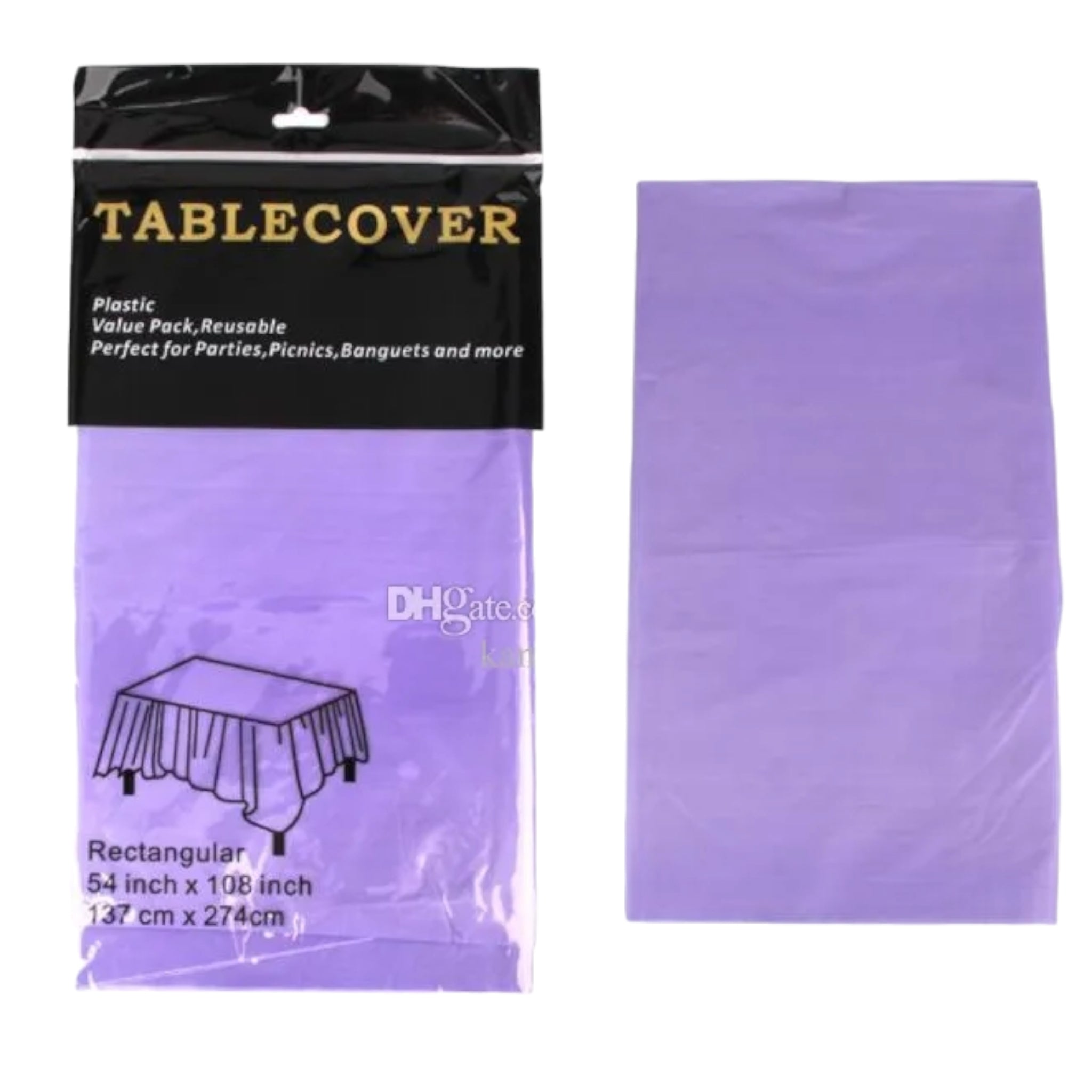 Plastic Table Cover 137x183cm 1pc