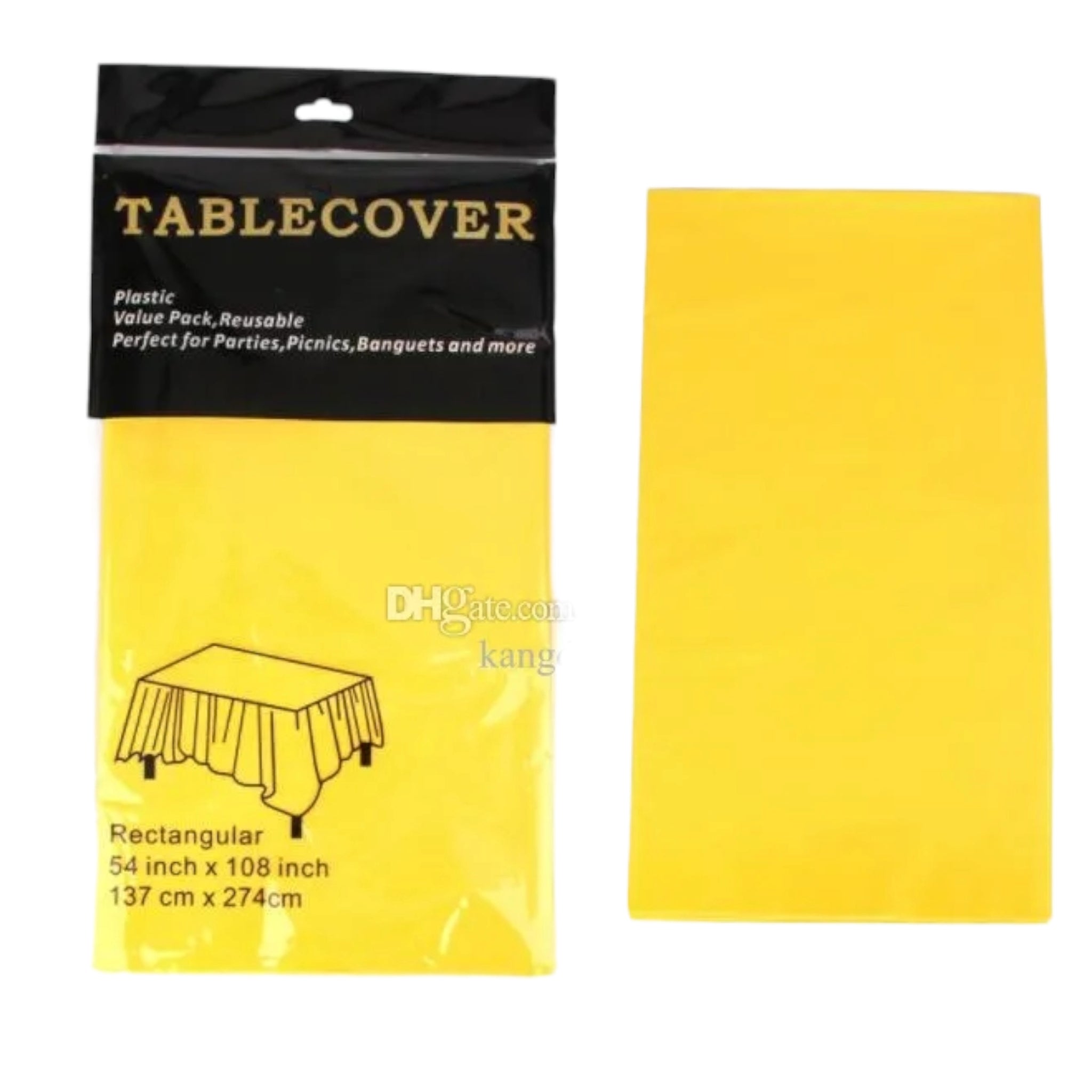 Plastic Table Cover 137x183cm 1pc