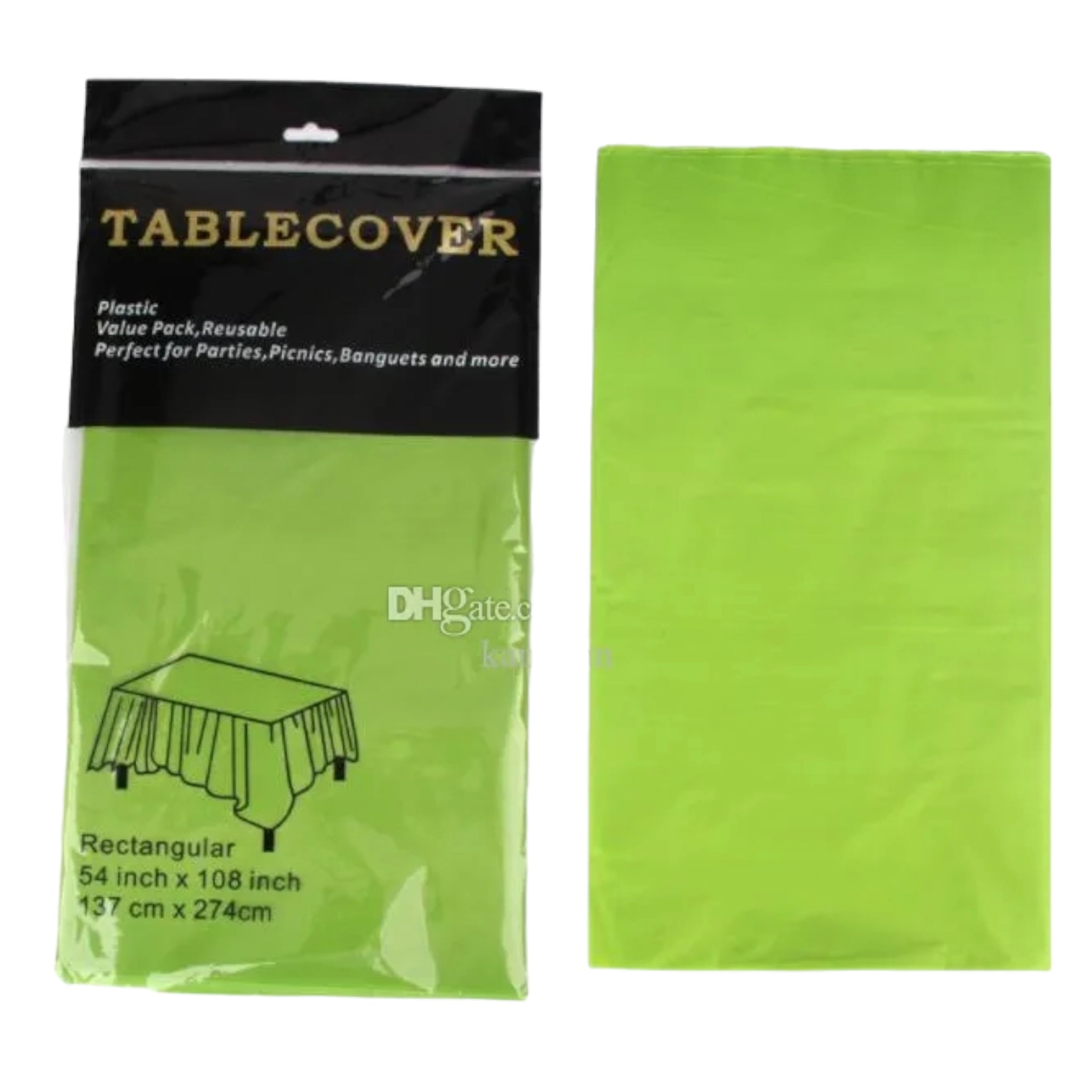 Plastic Table Cover 137x183cm 1pc