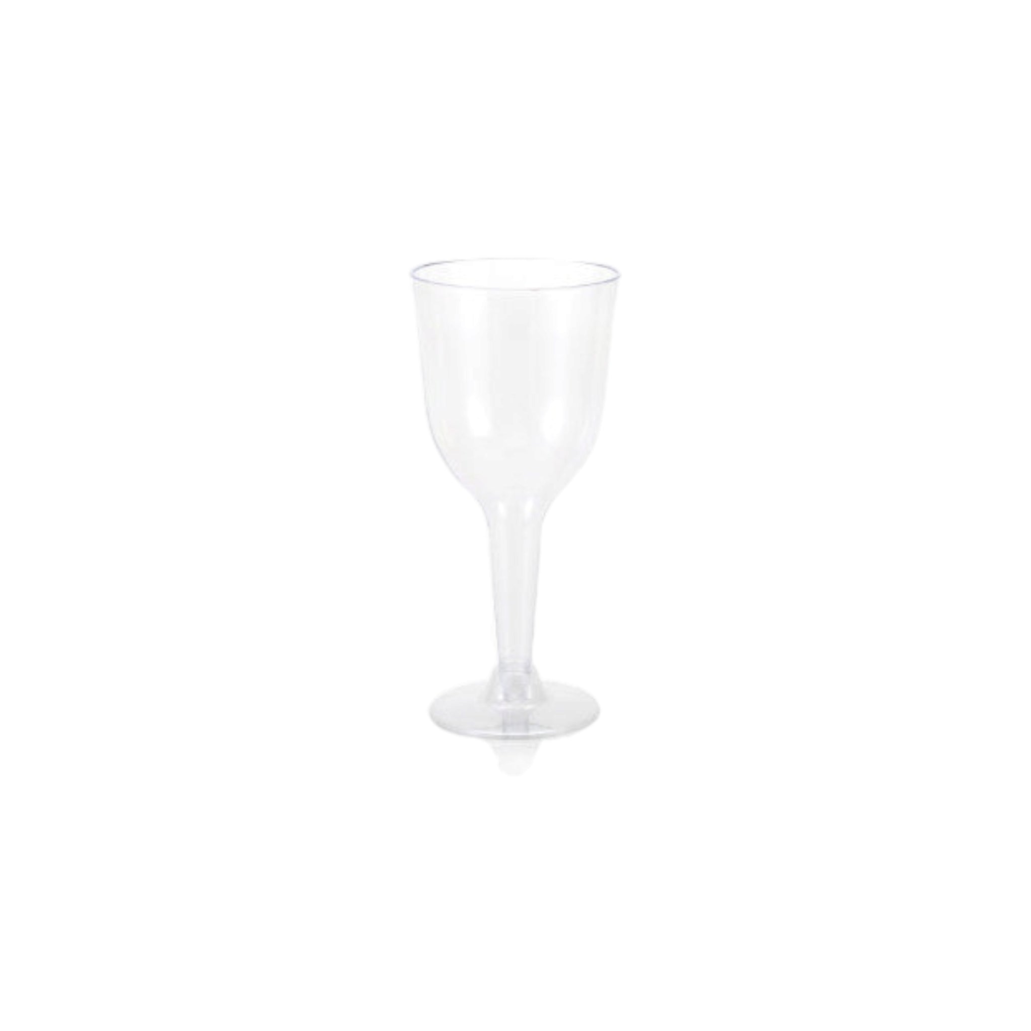 Fluted Cocktail Picnic Plastic Glass 300ml Stemmed with Detachable Base 10pack