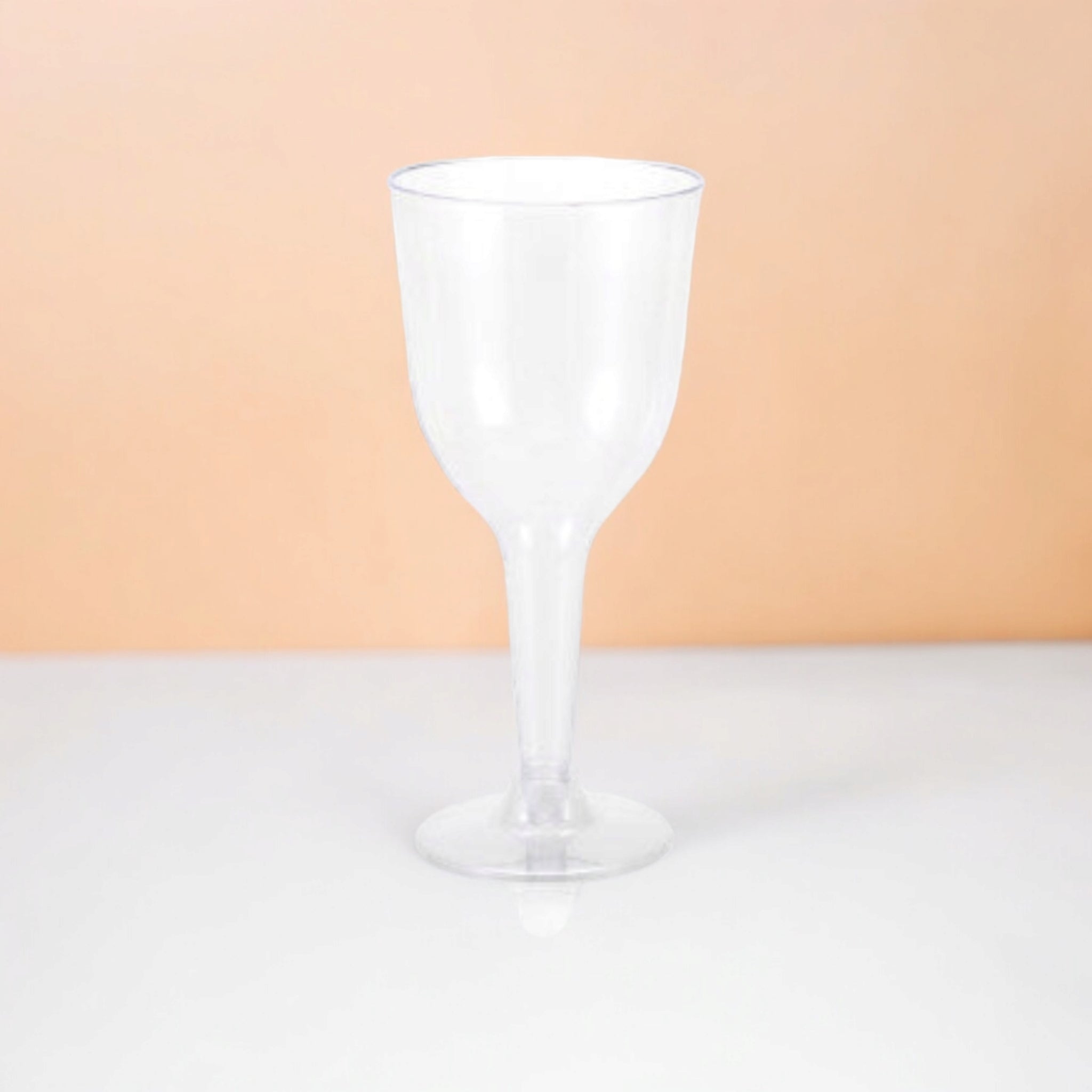 Fluted Cocktail Picnic Plastic Glass 300ml Stemmed with Detachable Base 10pack