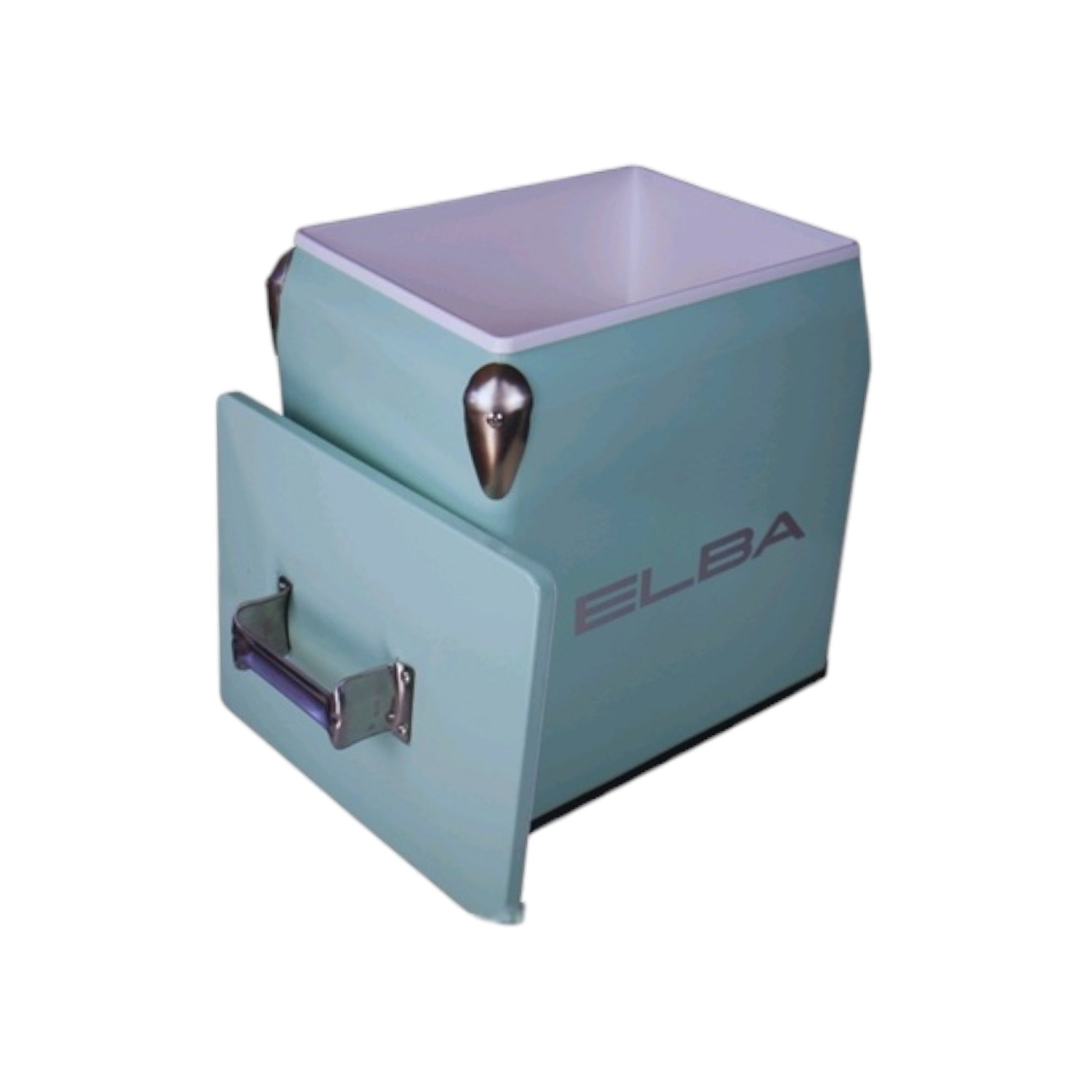 ELBA Chill Anywhere 13L Retro Metal Cooler Box with Handle & Lid