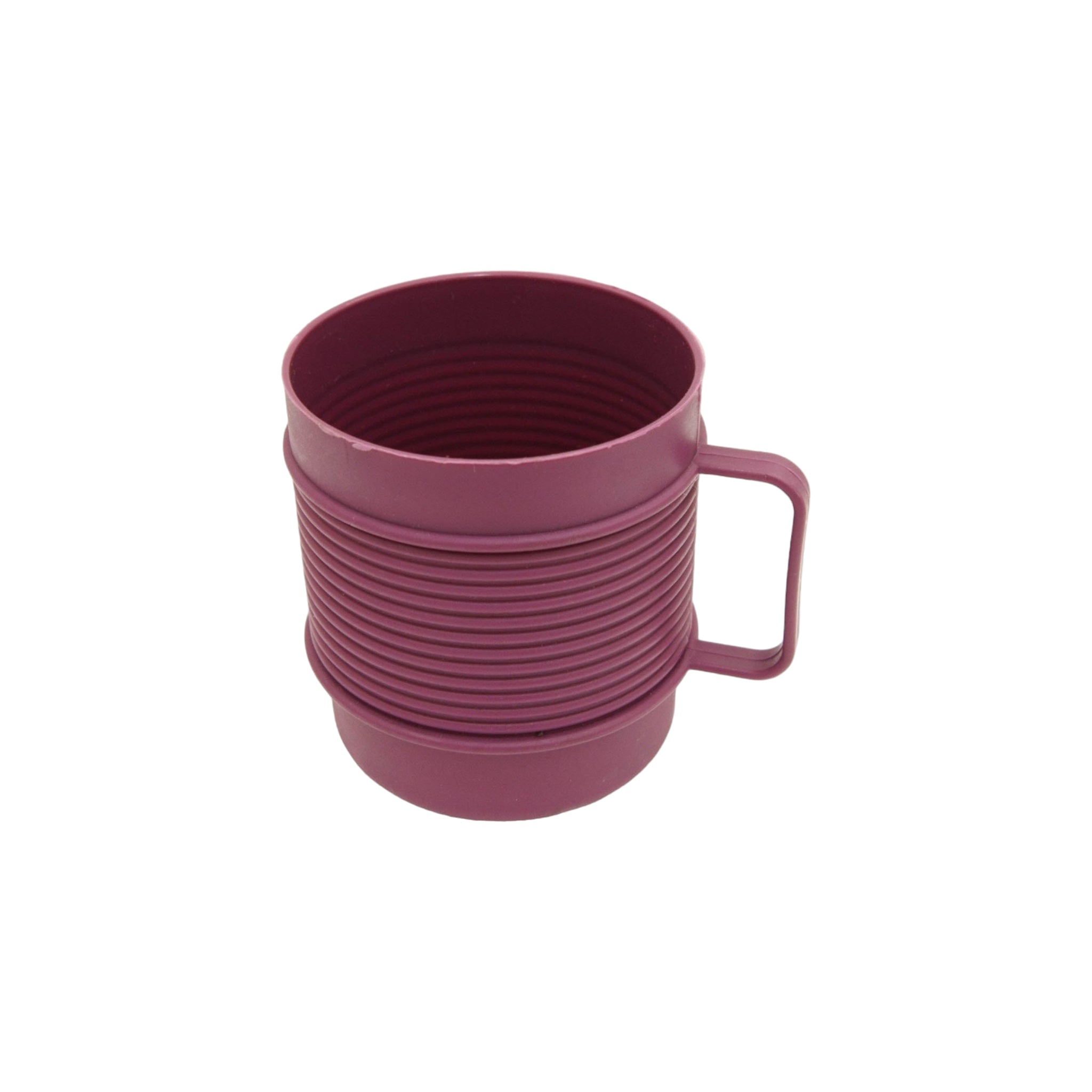 Plastic Ribbed Coffee Mug