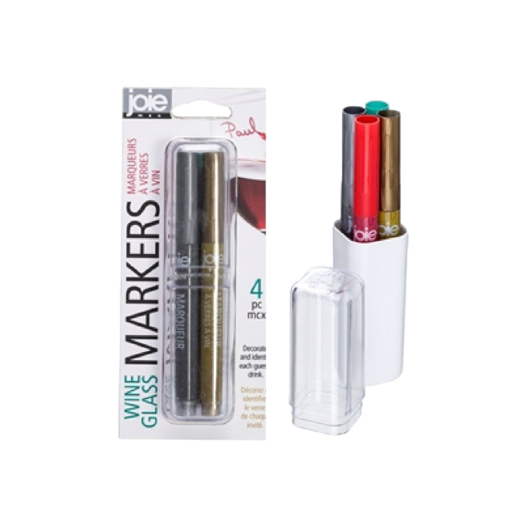 Joie Glass Markers 4pc Set