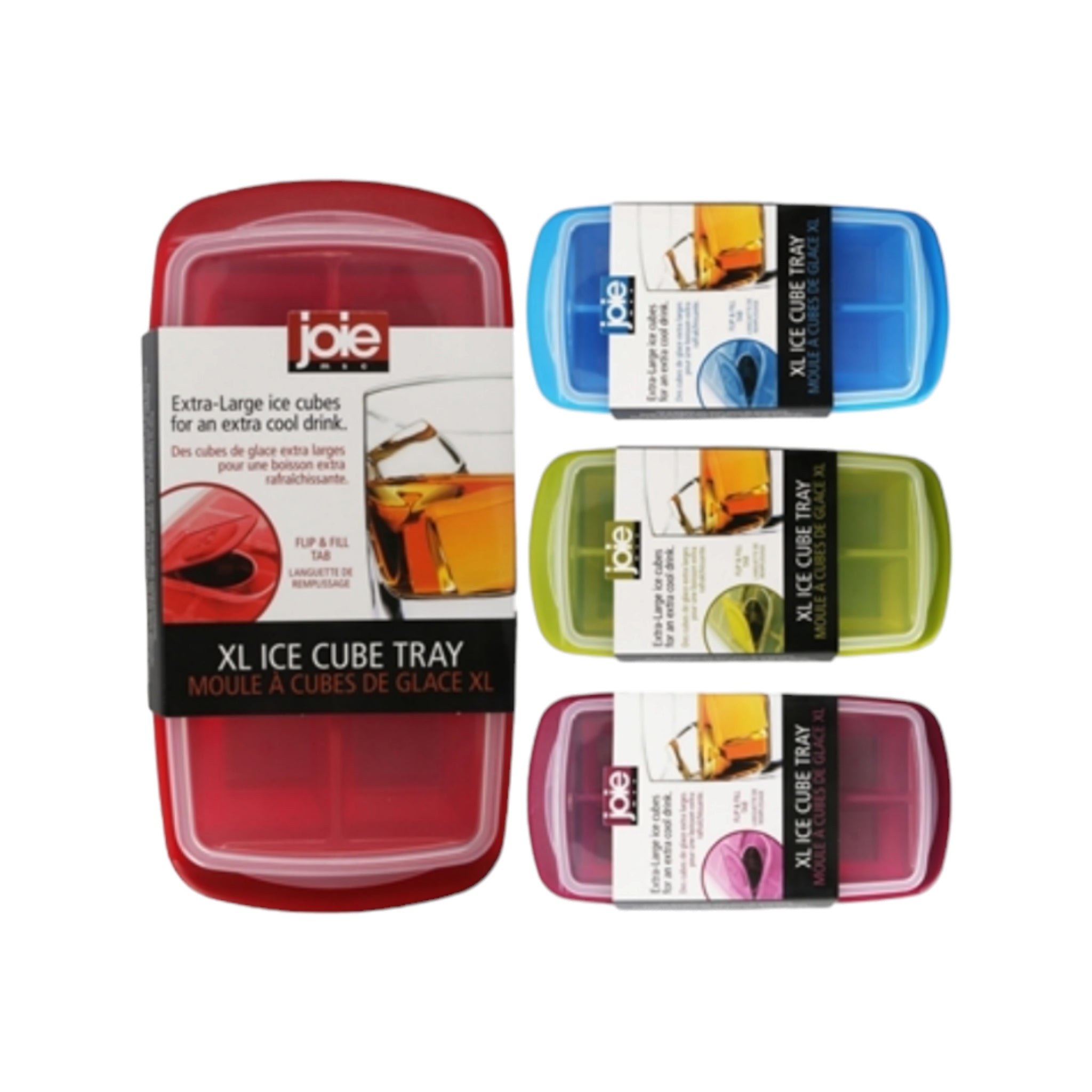 Joie XL Ice Cube Tray Large with Lid 8-Grid 14632