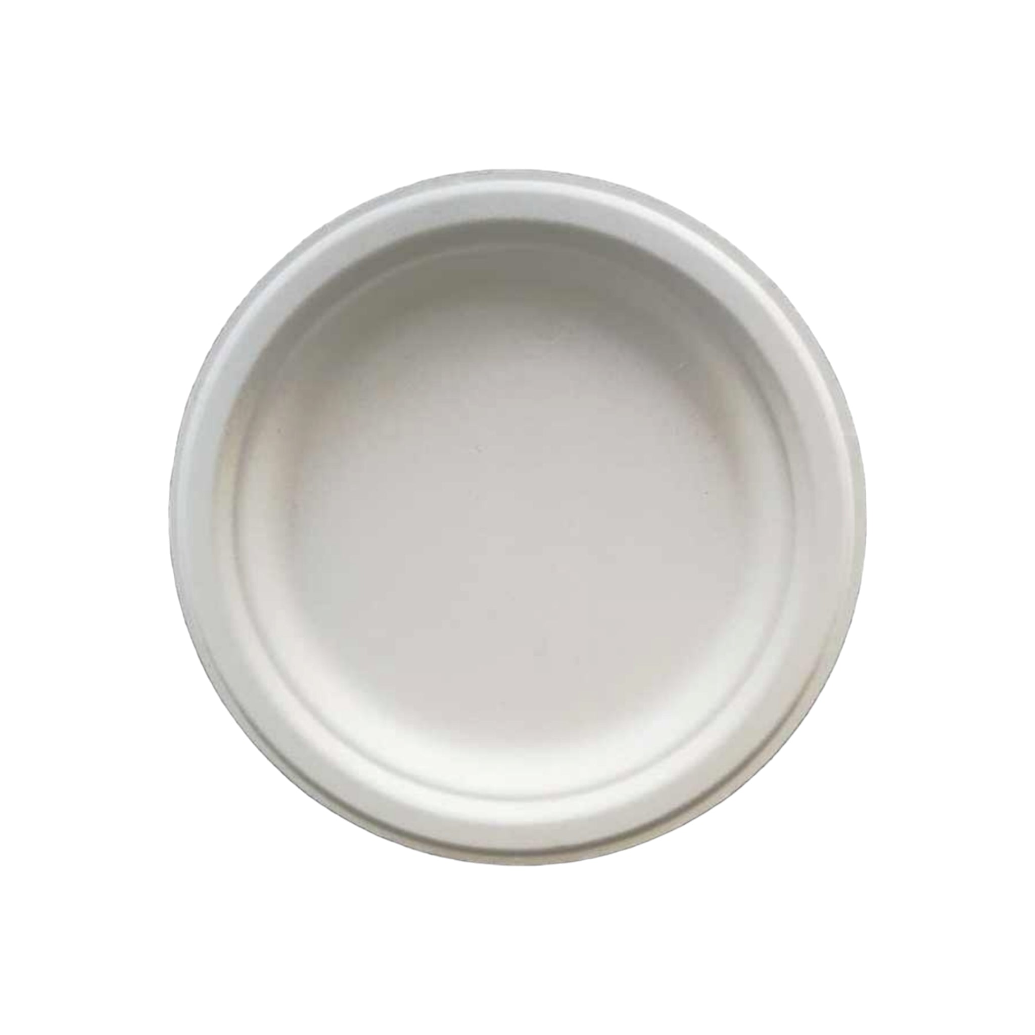 Biodegradable Bagasse Takeaway Plate Round 23cm