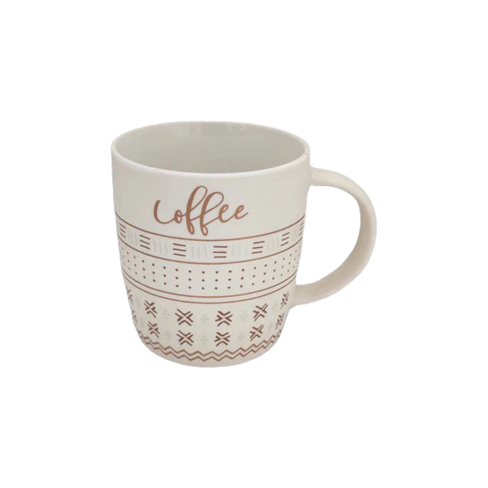 Tazzy Porcelain Coffee Mug 385ml Patterned 1pc