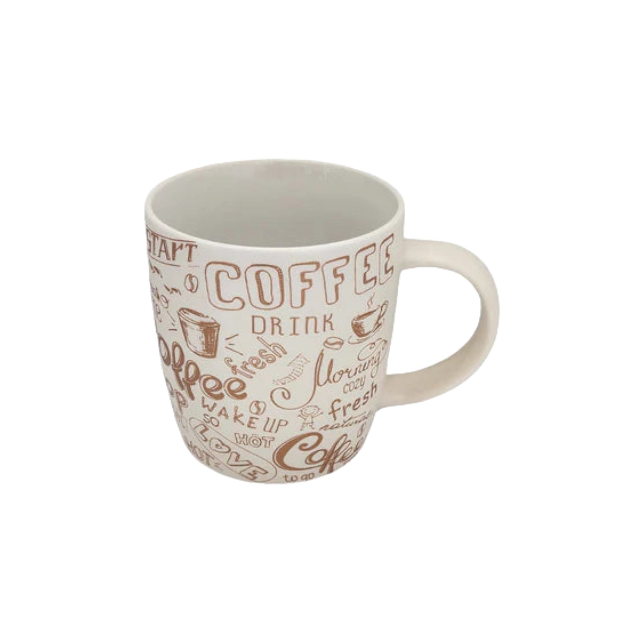 Tazzy Porcelain Coffee Mug 385ml Patterned 1pc