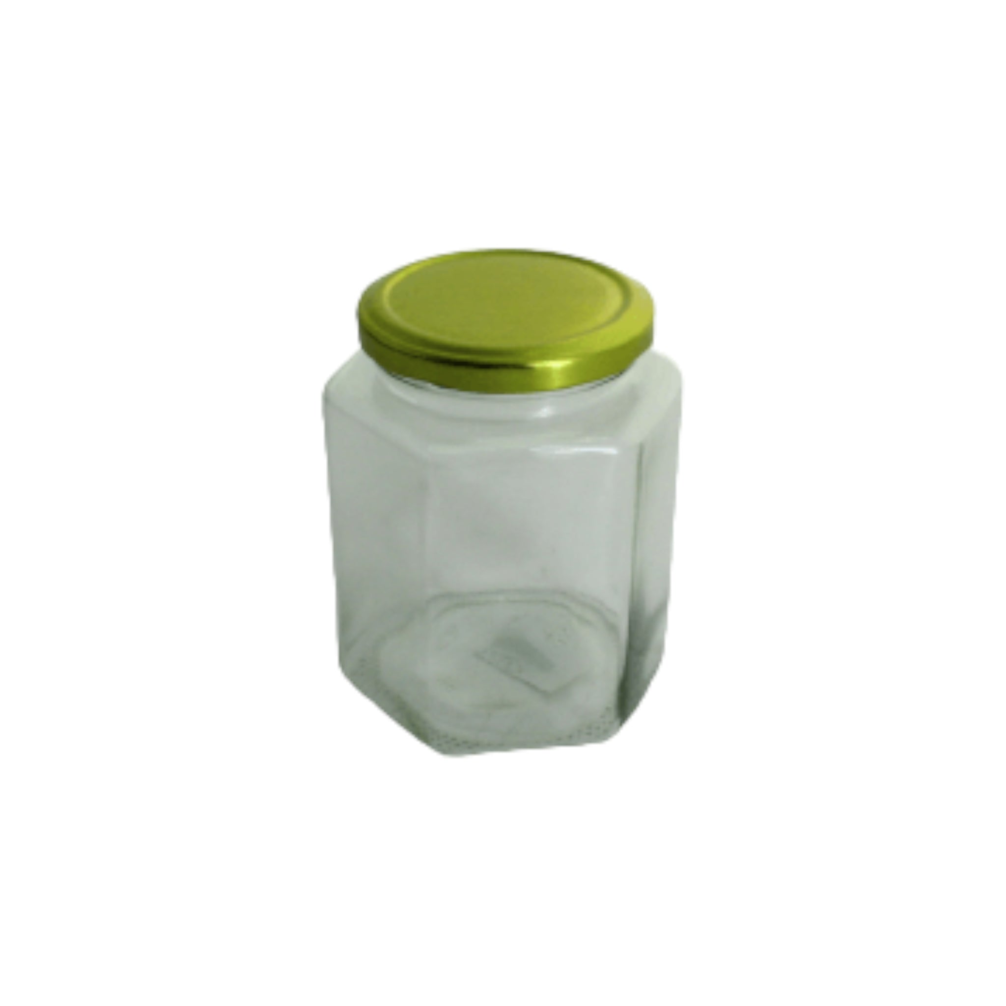 Glass Canister Jar 500ml Hexagon GL2819