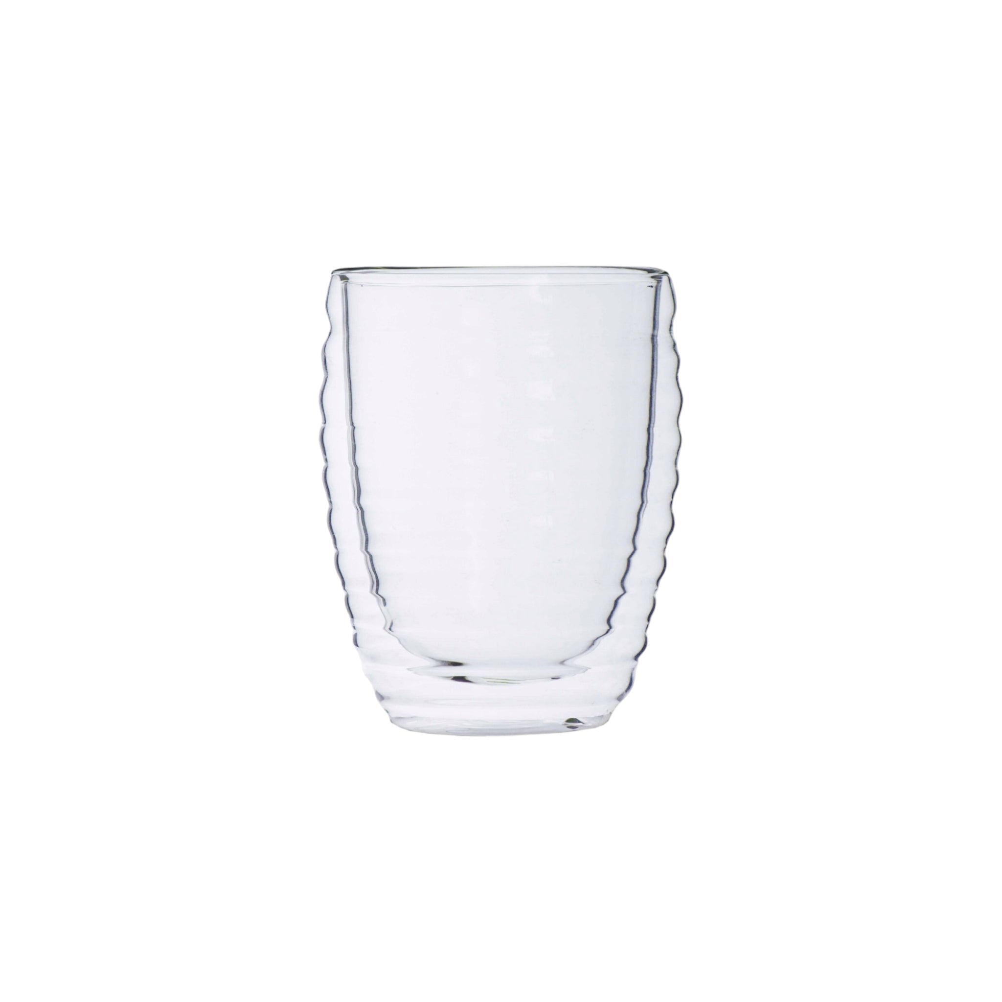 Regent Borosilicate Double Wall Wavy Glass Cup 300ml