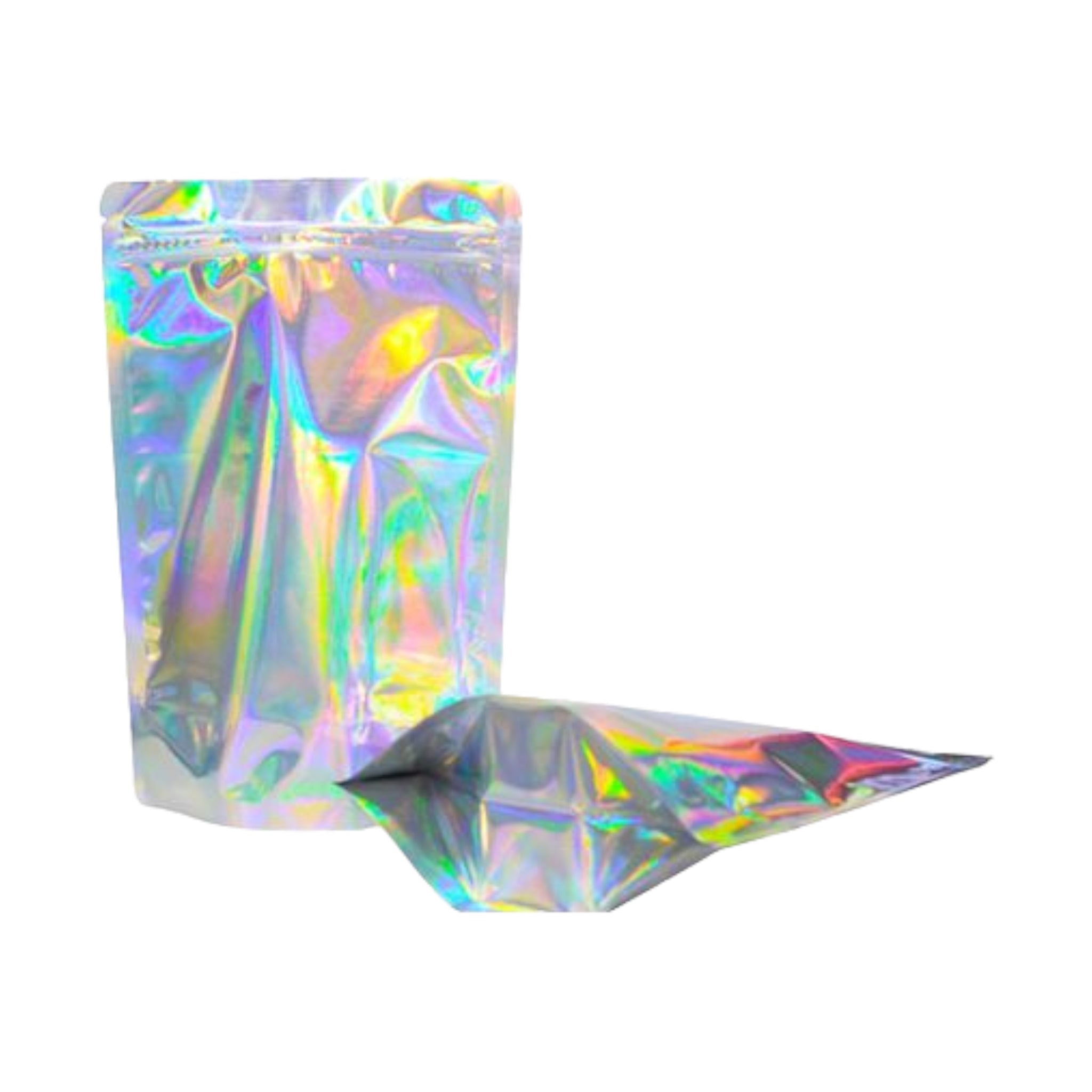 Aluminium Metalized Zip Lock Resealable Foil Stand Up Pouch Packing Bags No-Window 10Pack