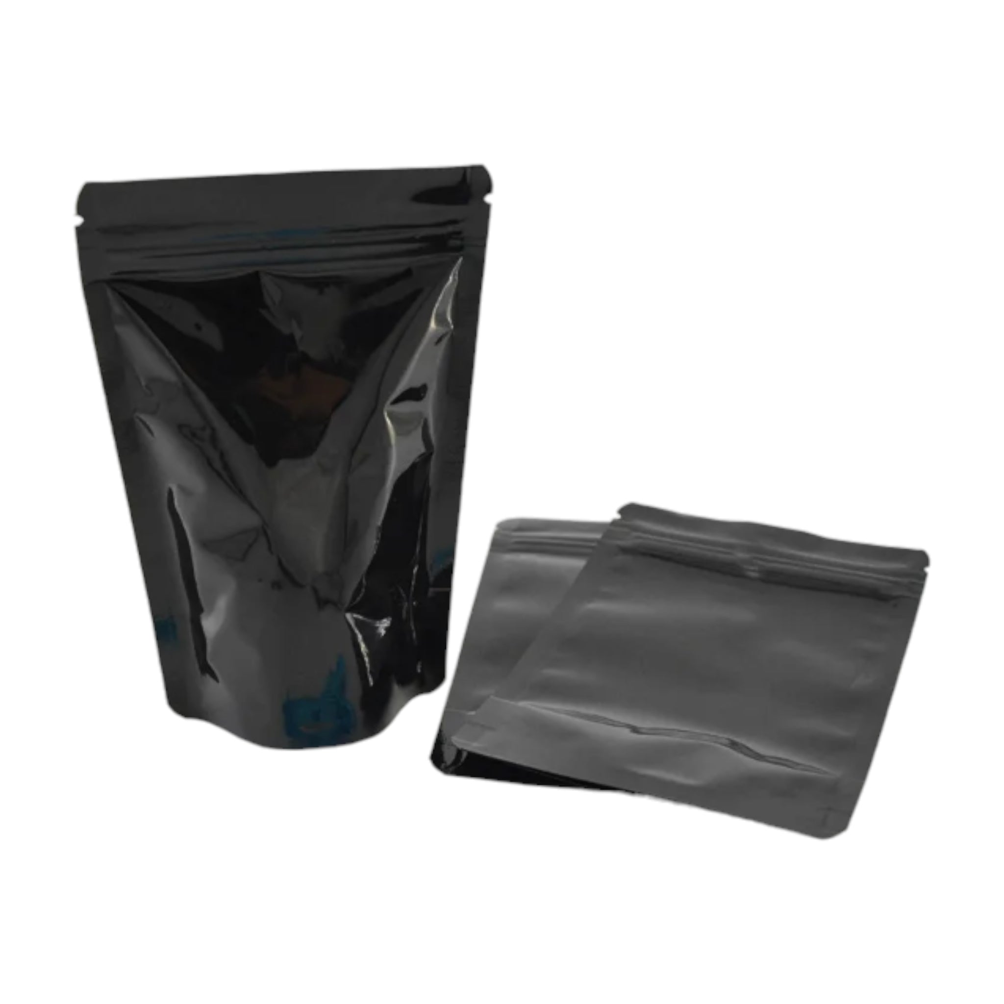 Aluminium Metalized Zip Lock Resealable Foil Stand Up Pouch Packing Bags No-Window 10Pack