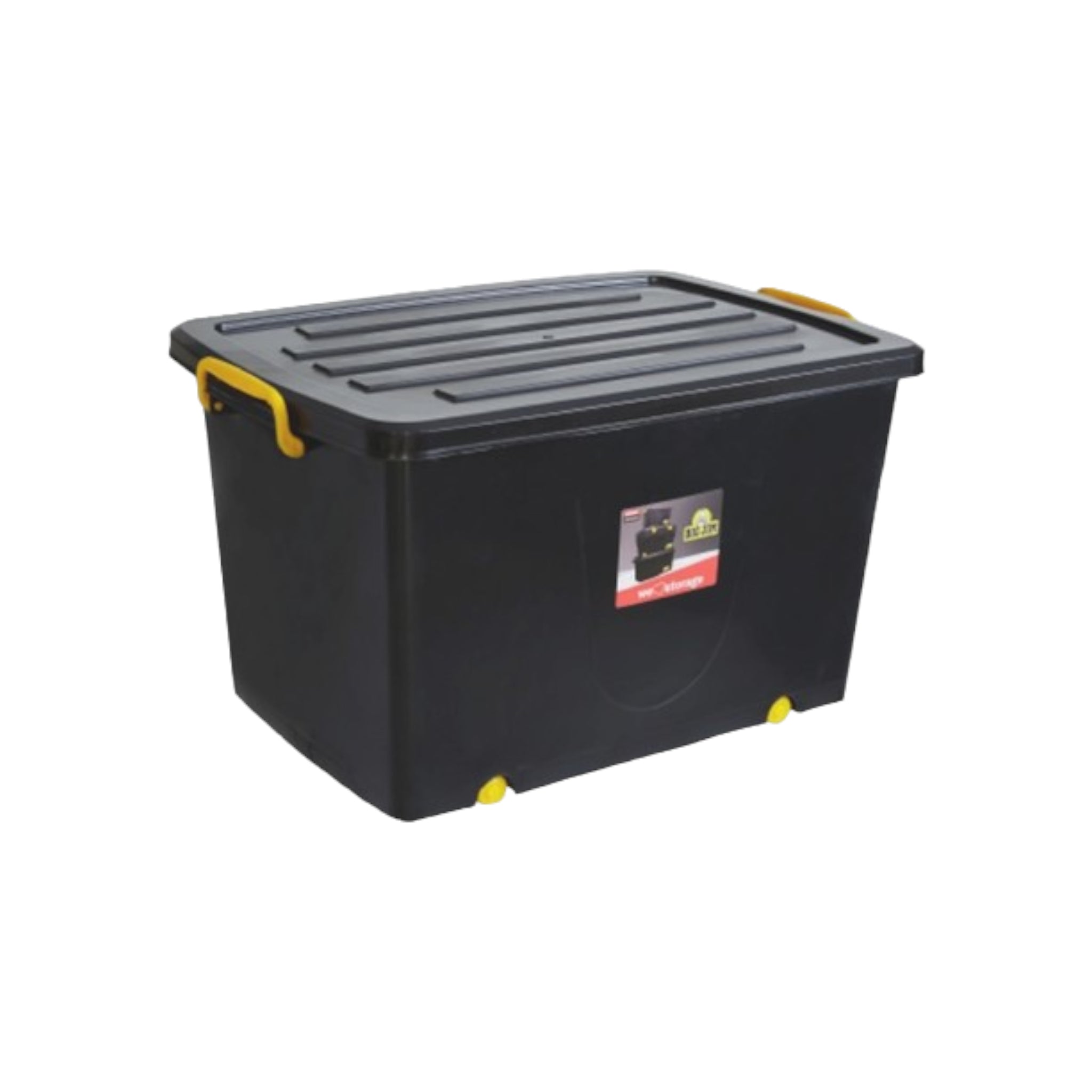 Big Jim 90L Plastic Storage Box Utility Container Rollerbox