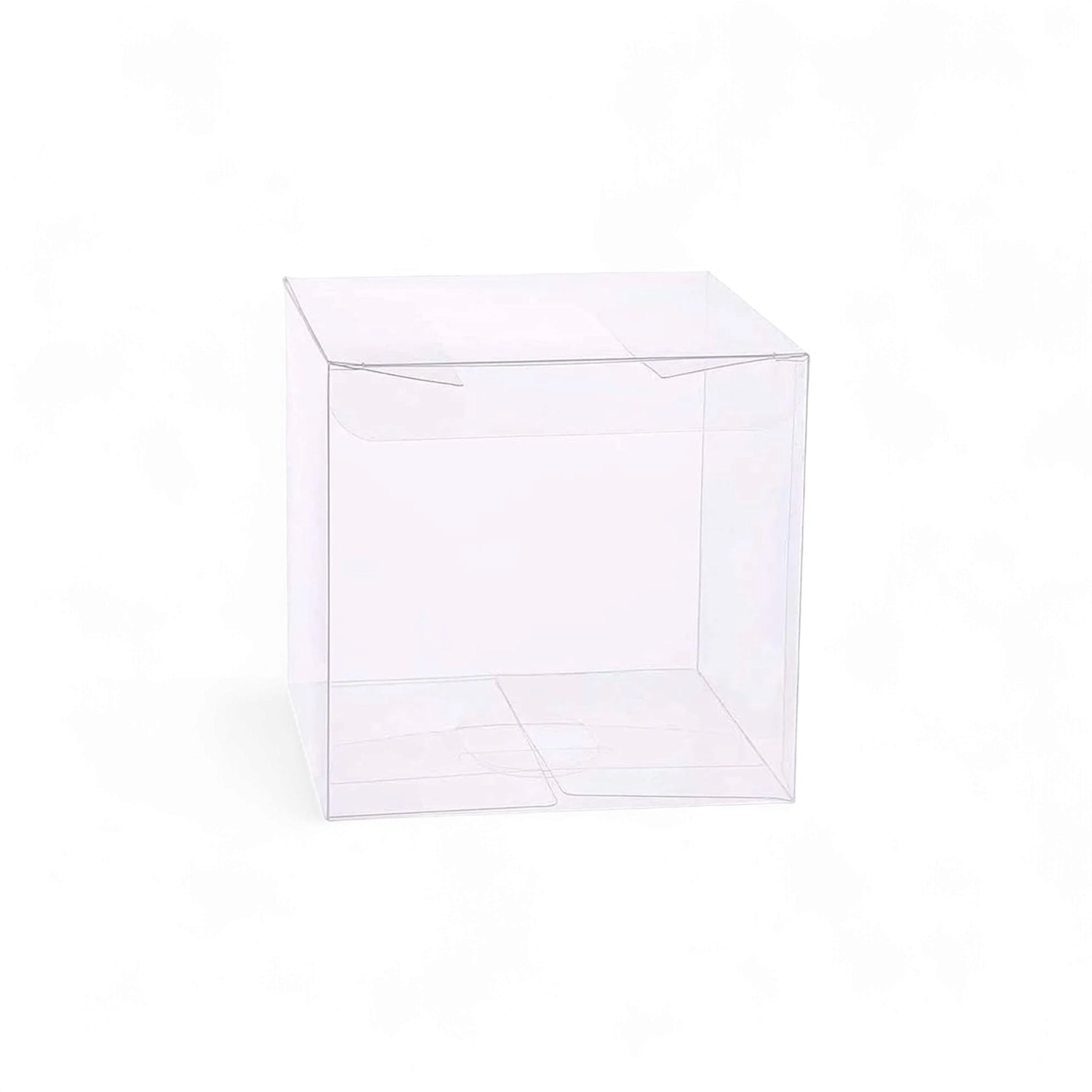 PVC Cube Gift Boxes 5x6cm Transparent 12pack
