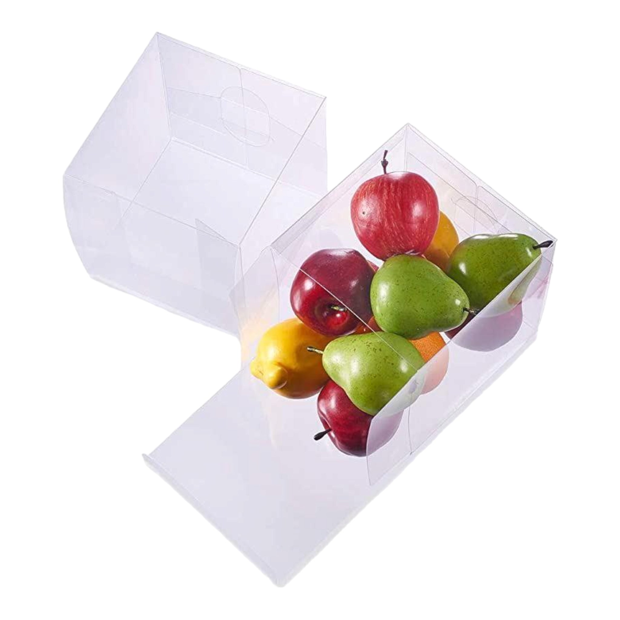 PVC Cube Gift Box 10x10x10cm Transparent Open 1-Side 12pack