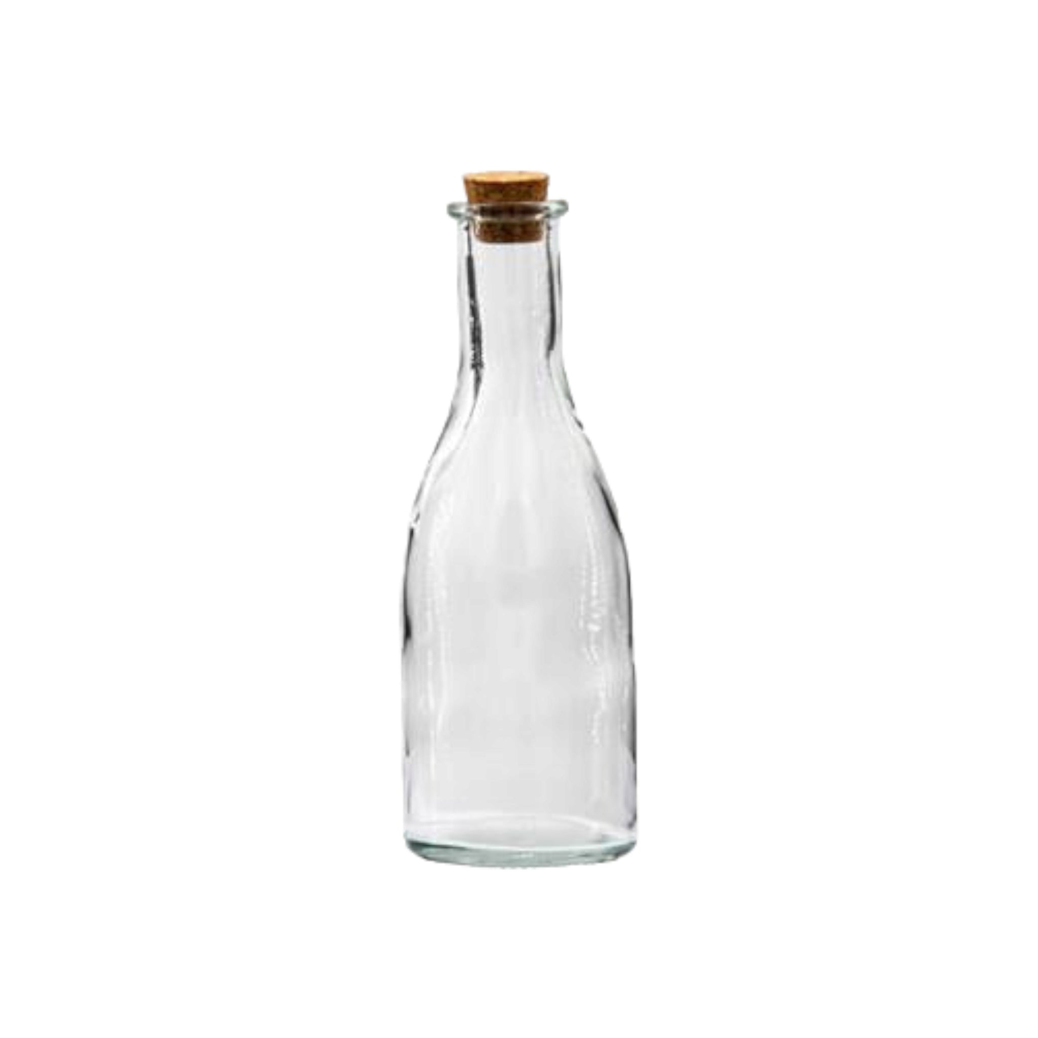 Regent Glass Bottle 300ml Round Oil Vinegar with Cork Lid 15097