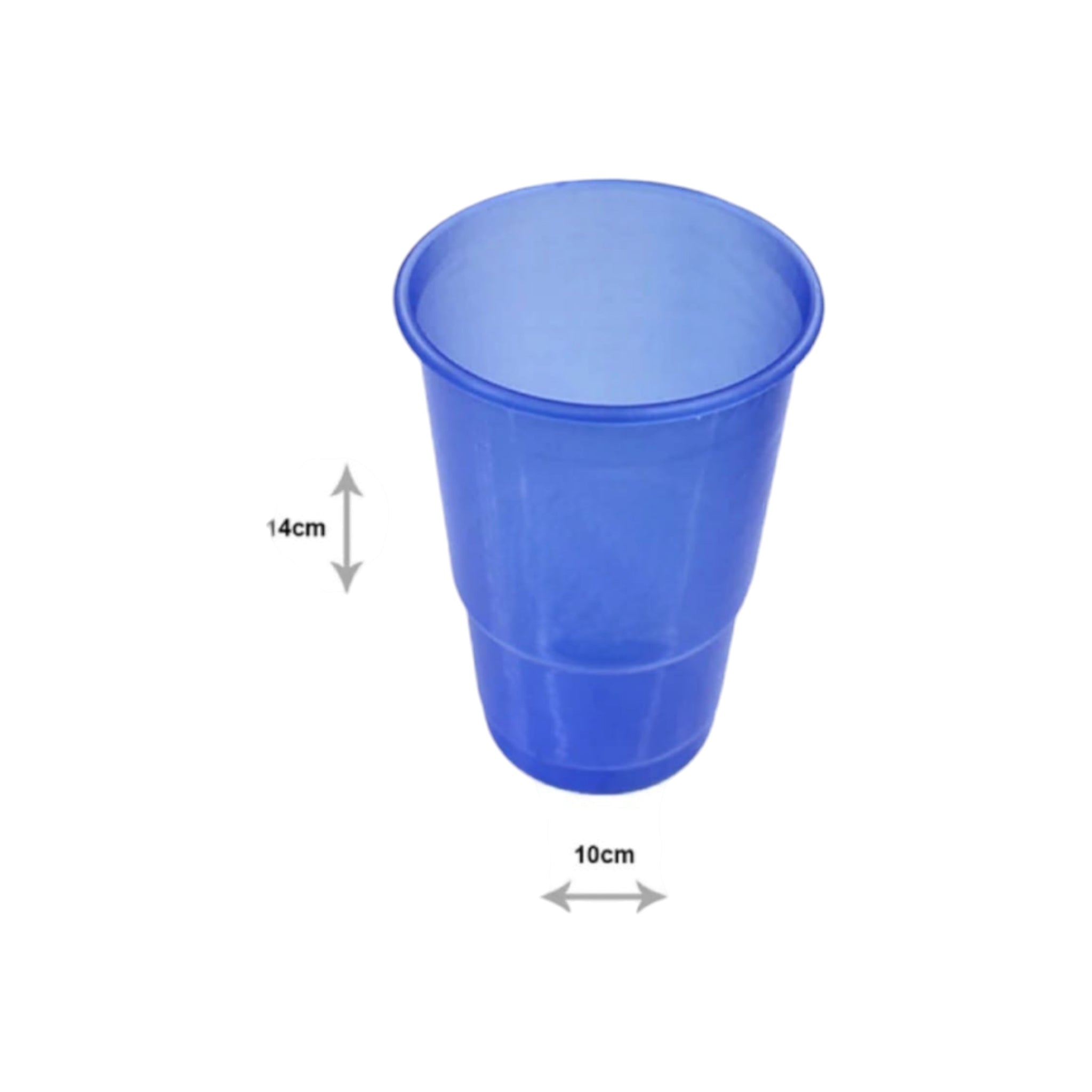 500ml Milla Plastic Cup with Net Cover 10pc