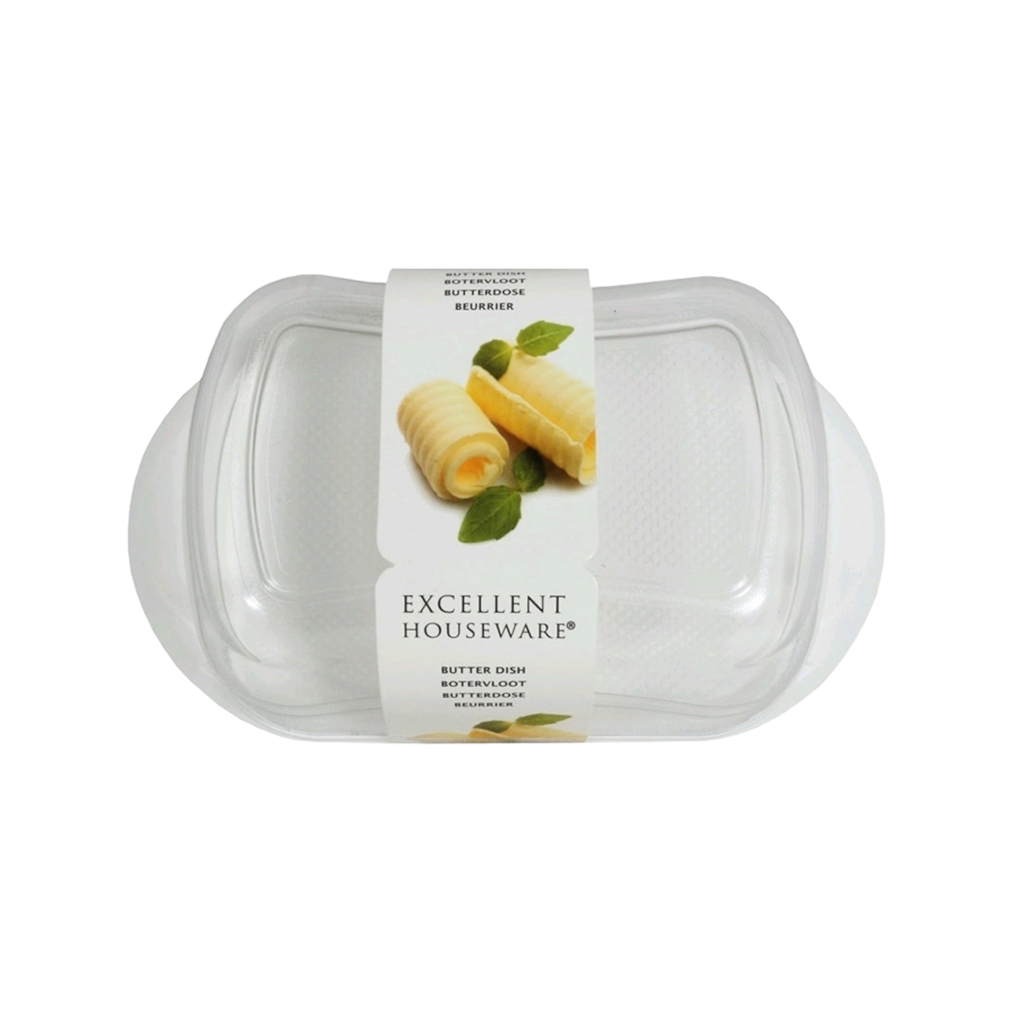 Excellent Houseware Glass Butter Dish 180x110x70mm 13147