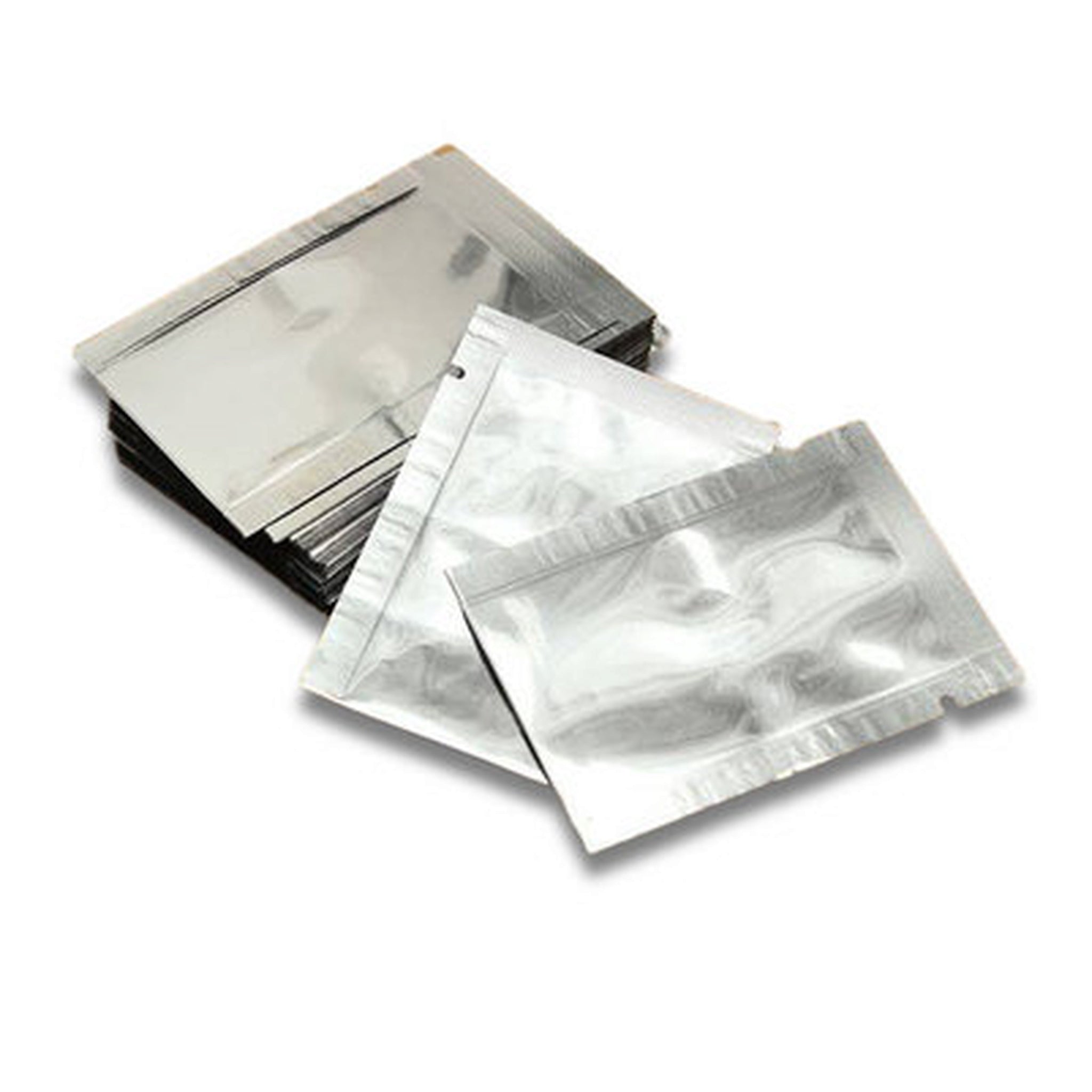 Vacuum Metalized Bags Silver 50g 10x14cm Laminated Pouch 100pack