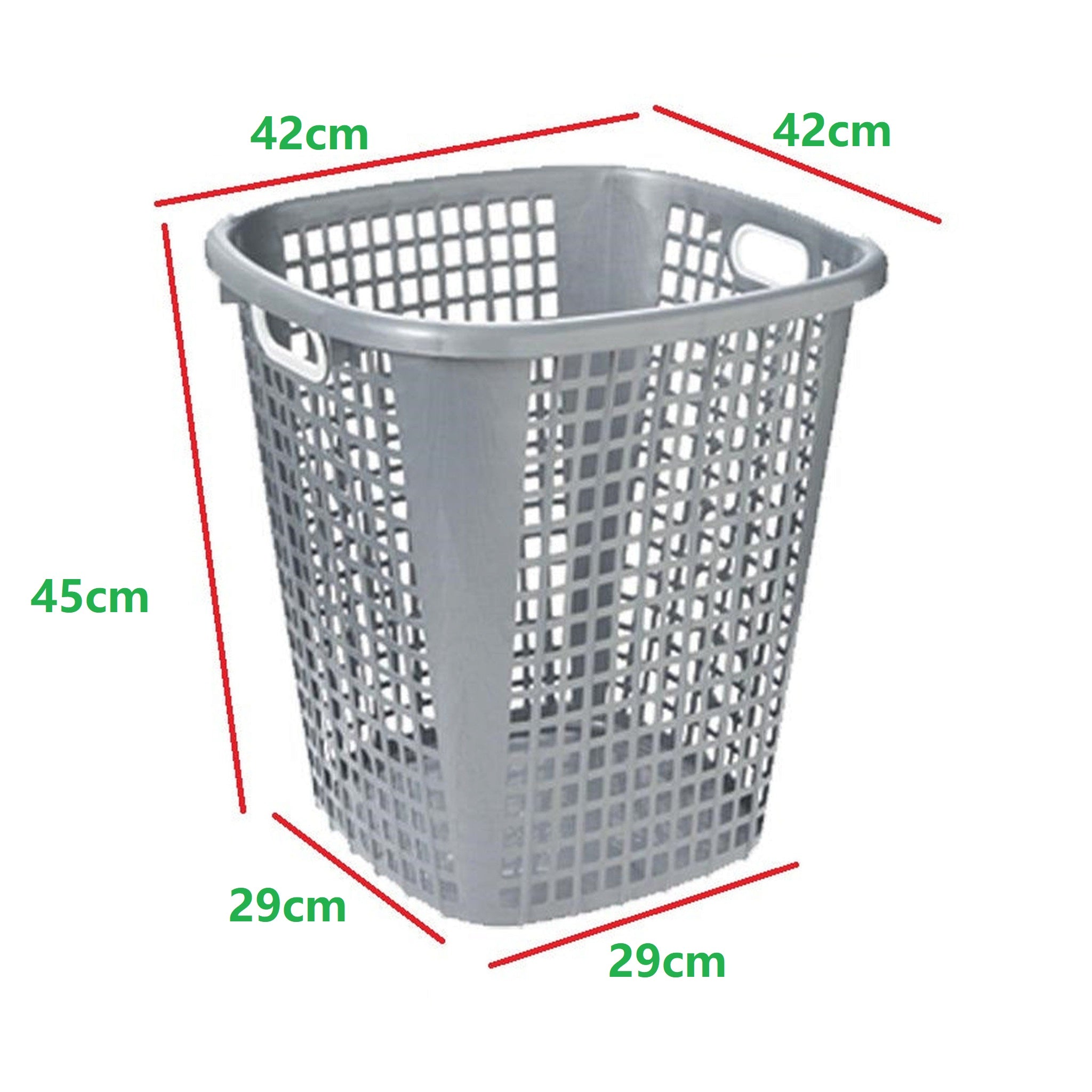 Laundry Basket 50cm Slotted Linen Bin 10006