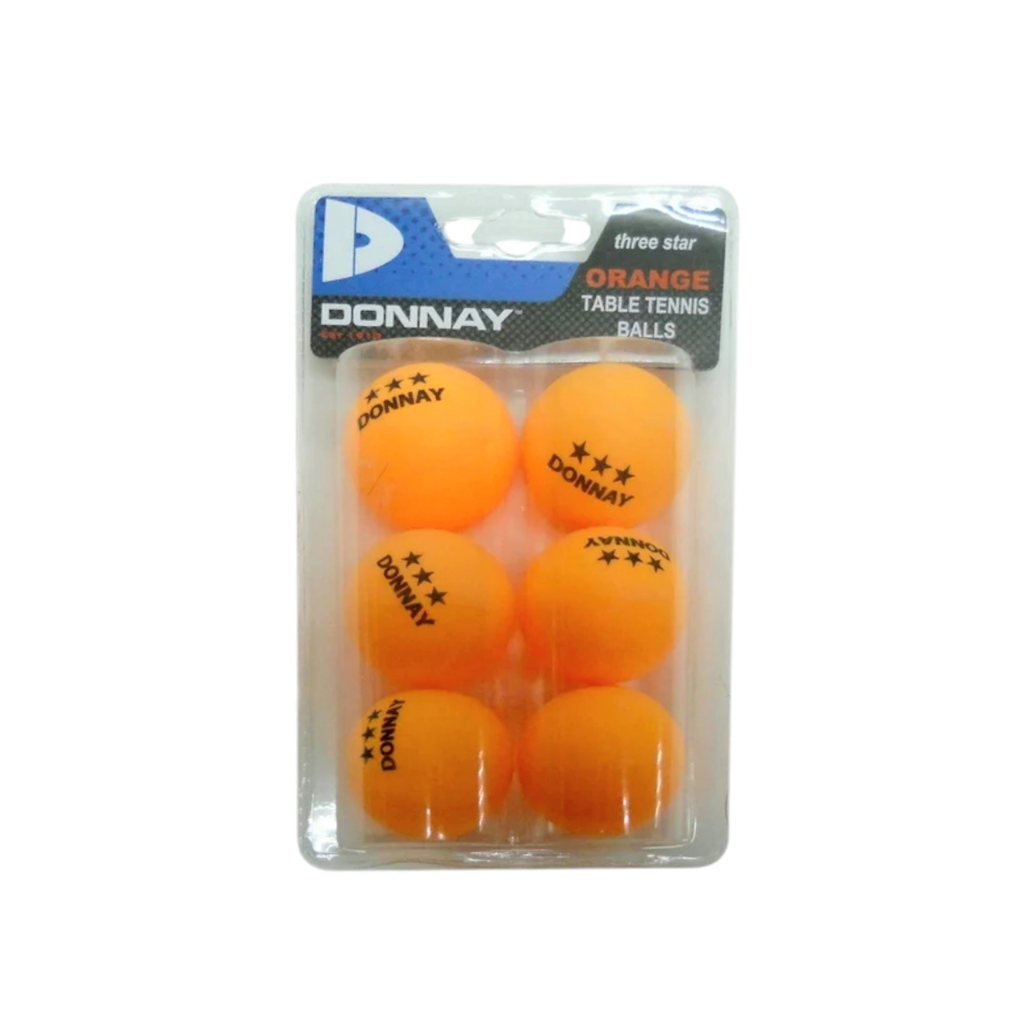 Donnay 3-Star Table Tennis Balls 6pack