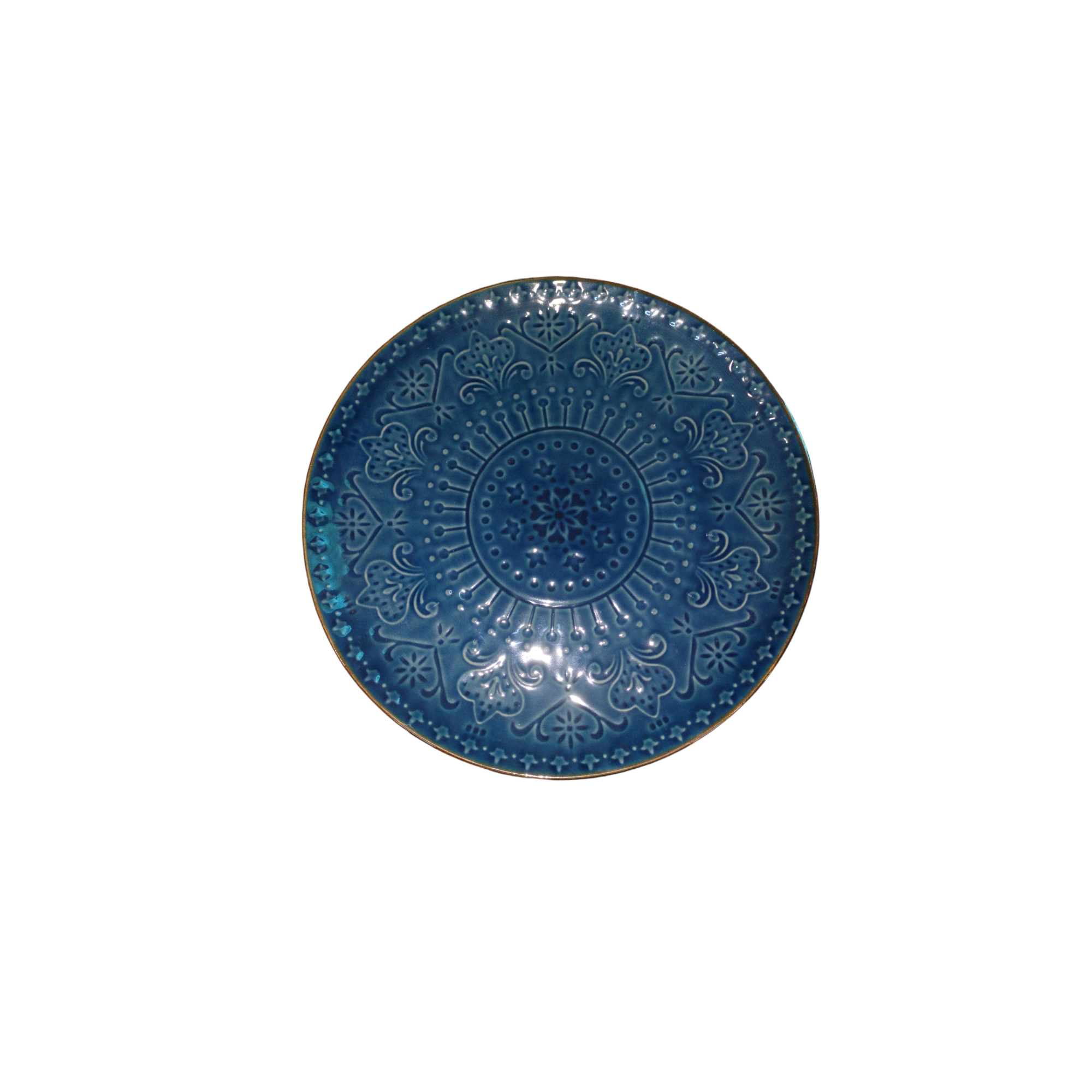 Dinner Plate 26.5cm Embossed Reactive Design Colour SZL114-1B