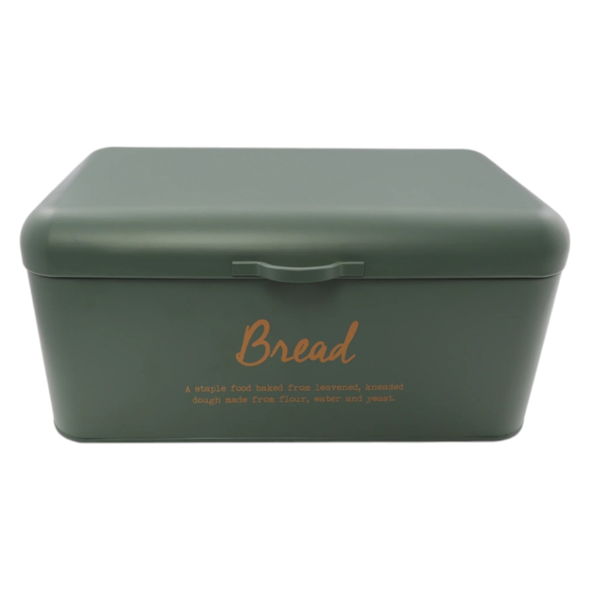 Regent Kitchen Bread Tin Green with Gold Print