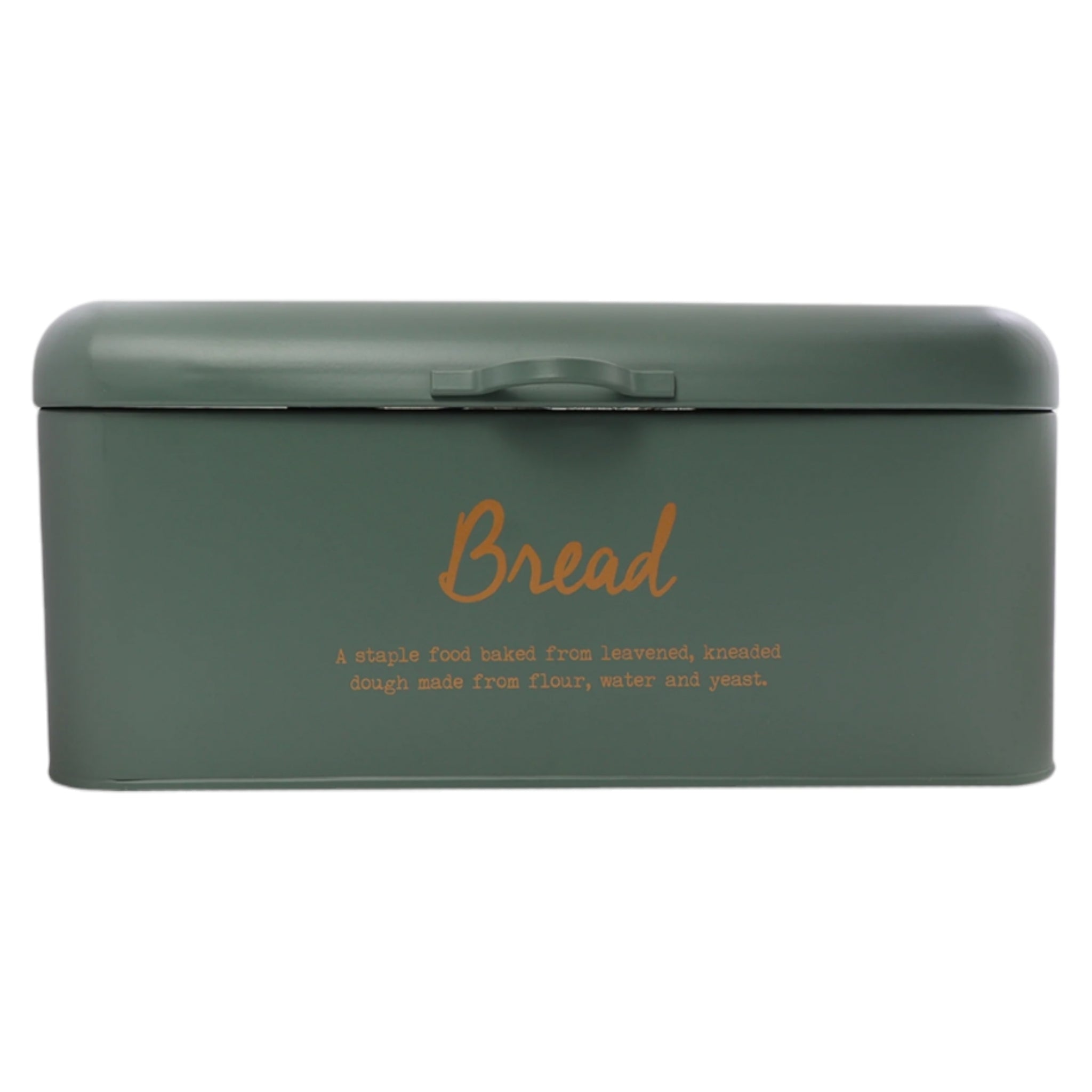 Regent Kitchen Bread Tin Green with Gold Print