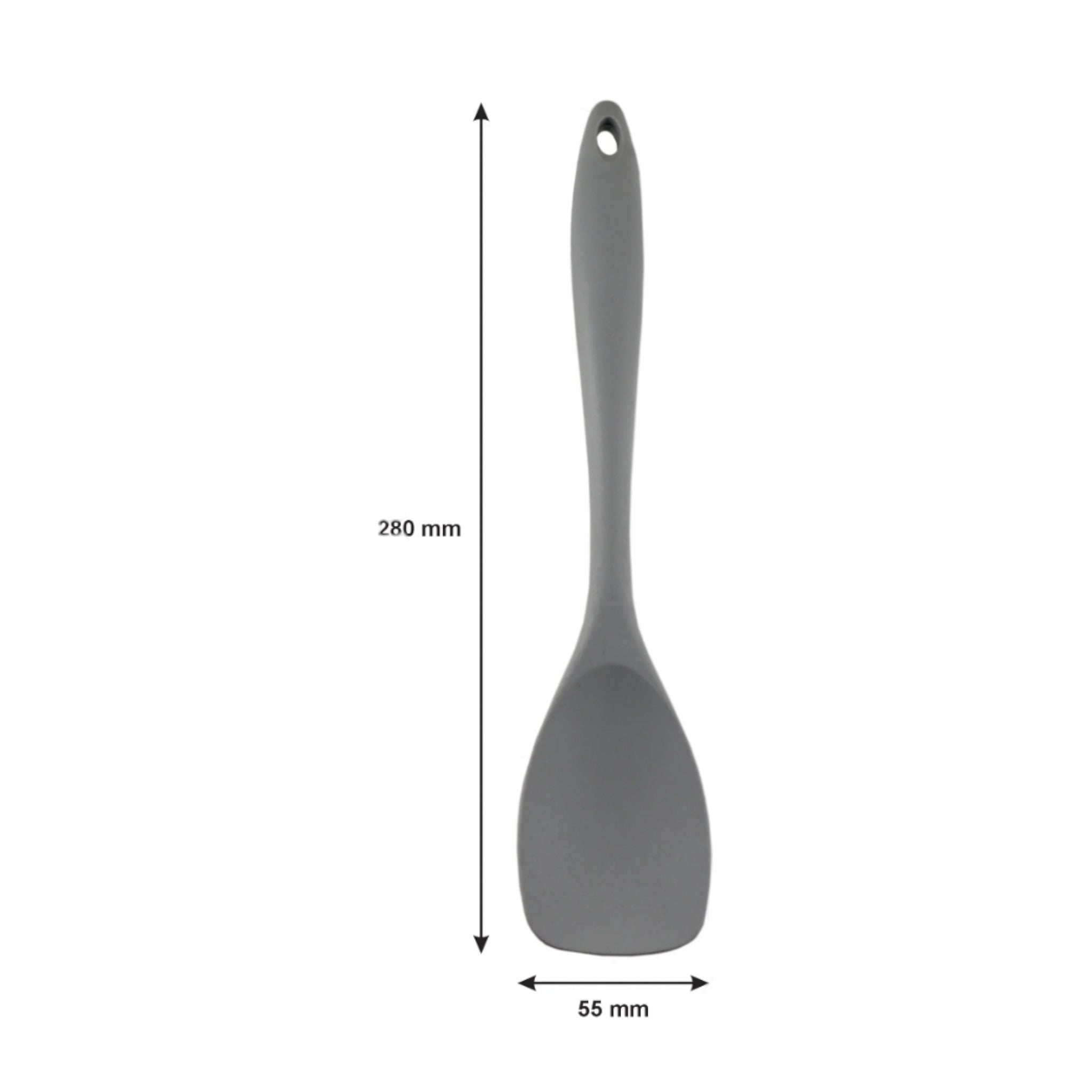 Regent Kitchen Grey Silicone Scoop Spatula