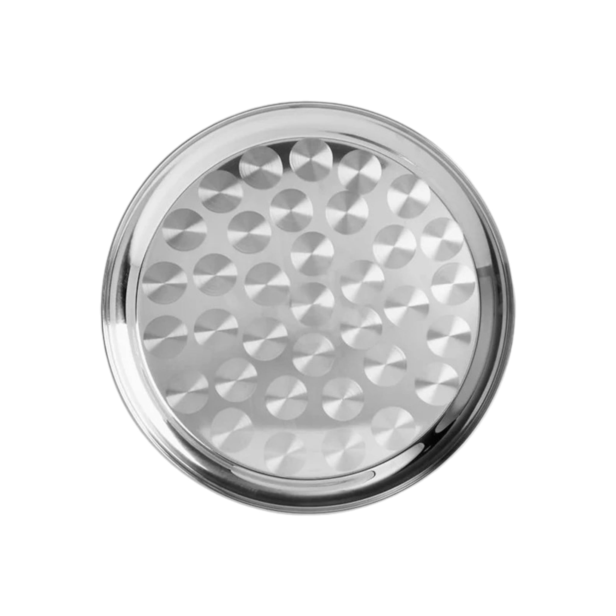 Serving Tray Deep 25m Round Stainless Steel MV6158