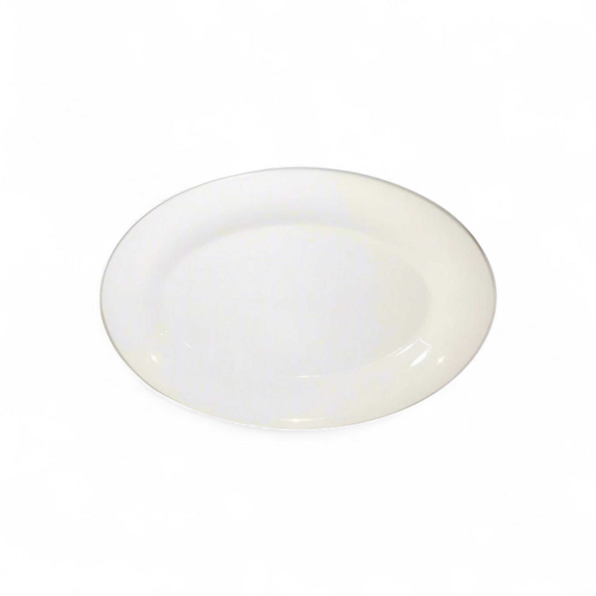 Ceramic Oval Serving Plate 12inch White
