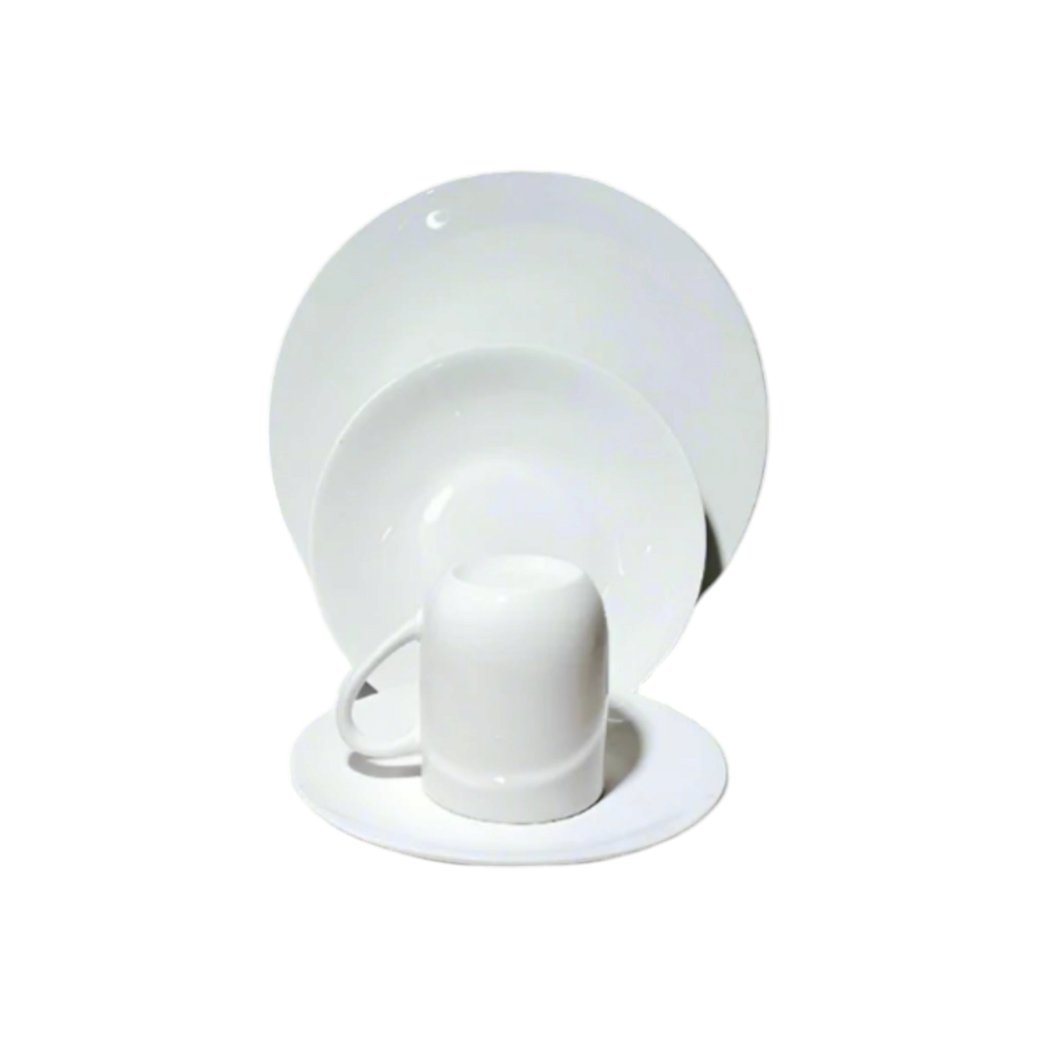 Ceramic Dinner Set White 16pc