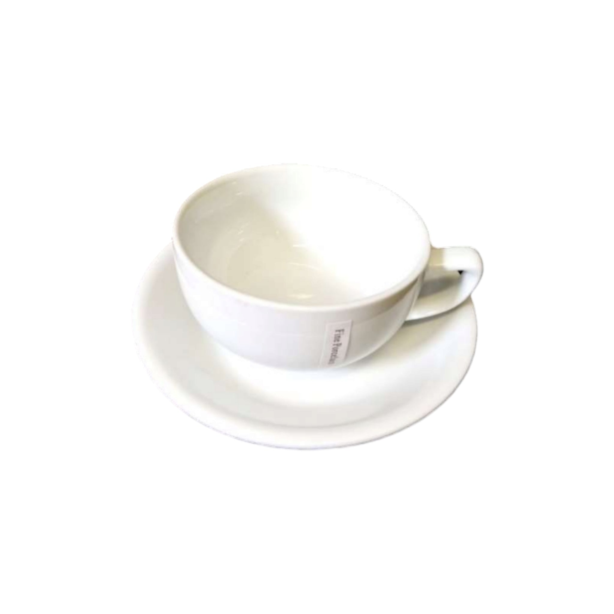 Porcelain Ceramic Cup & Saucer 400ml White