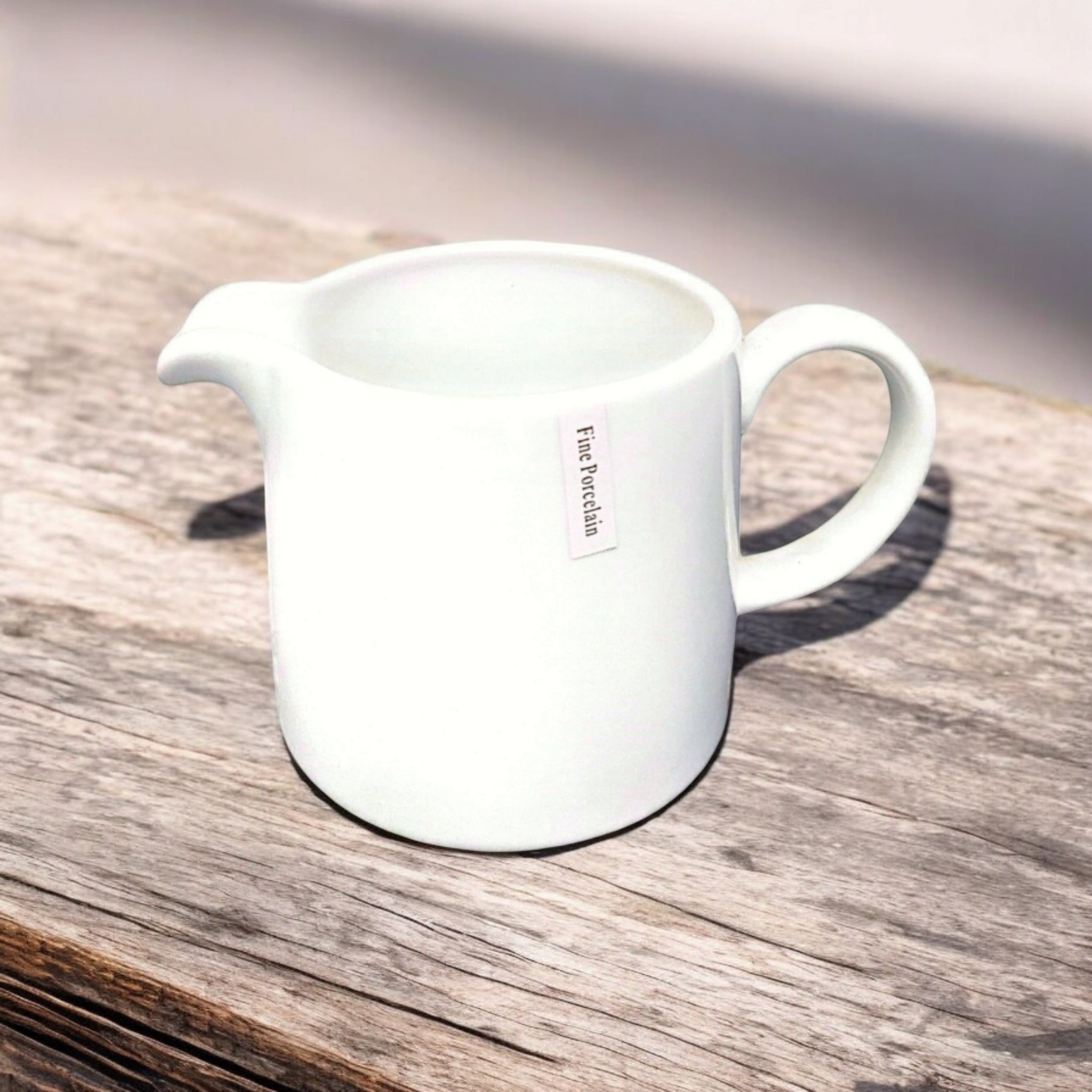 Porcelain Ceramic Milk Jar 800ml White