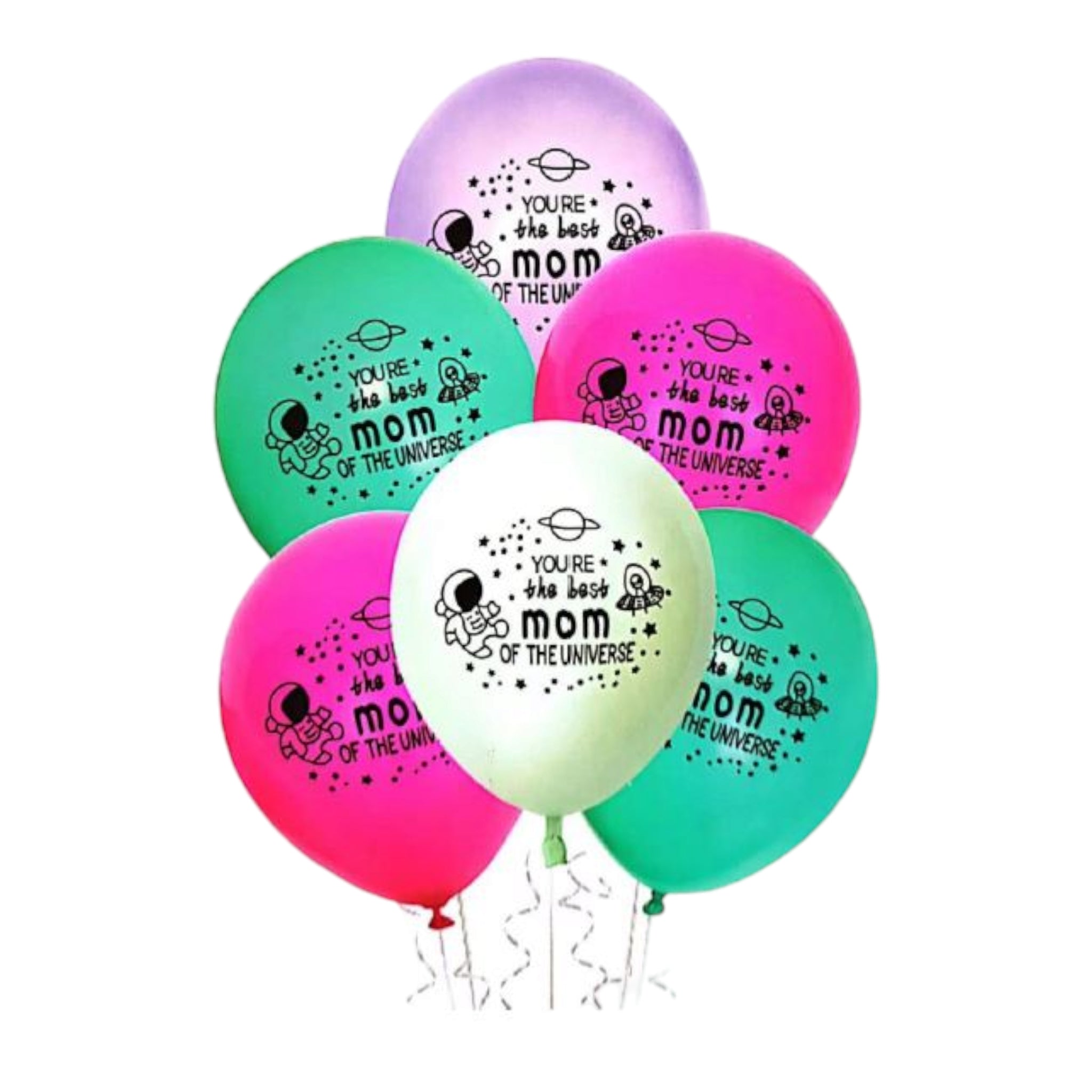 Latex Party Balloon - You the Best Mom in the World 6pcs
