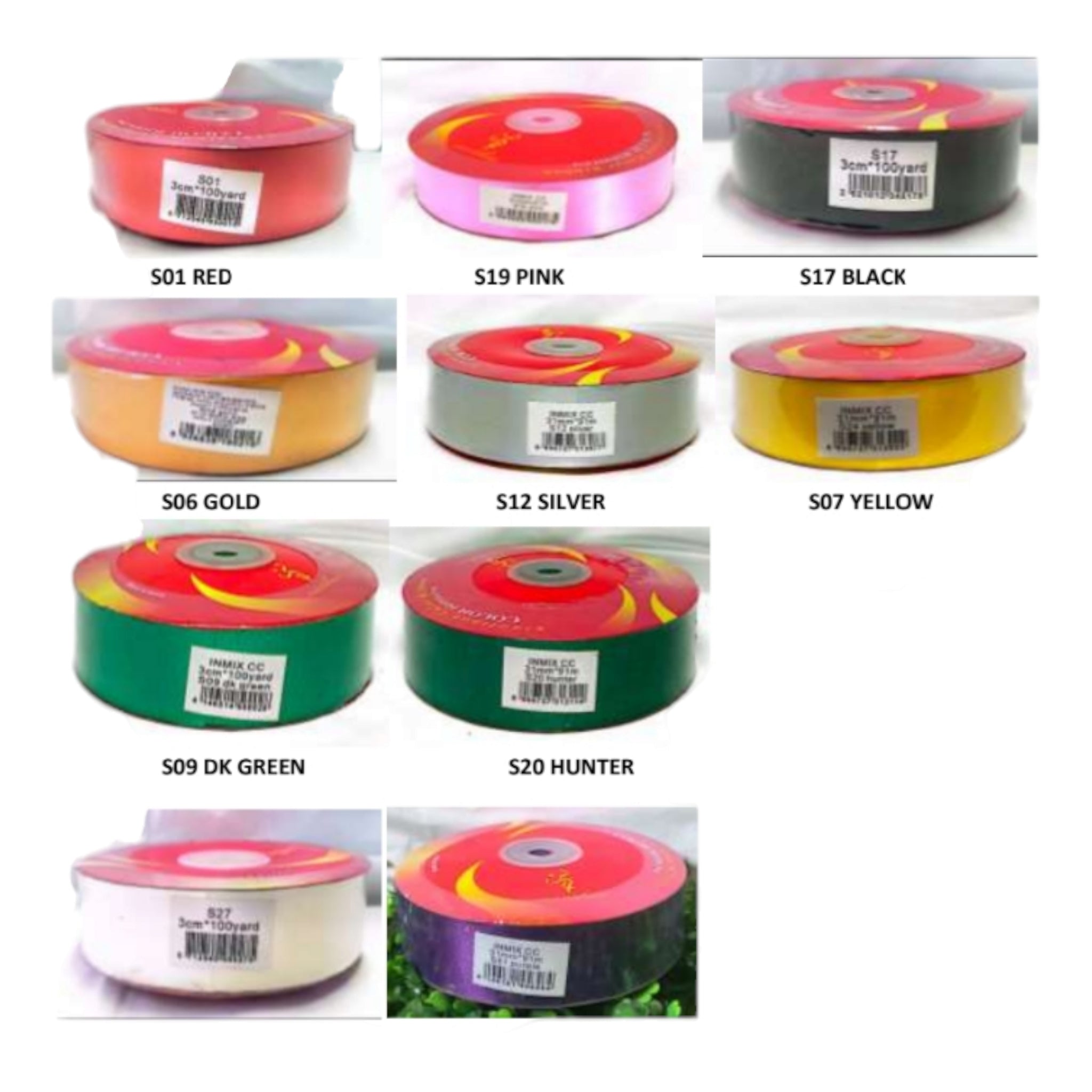 Poly Ribbon 31mmx91m Metallic