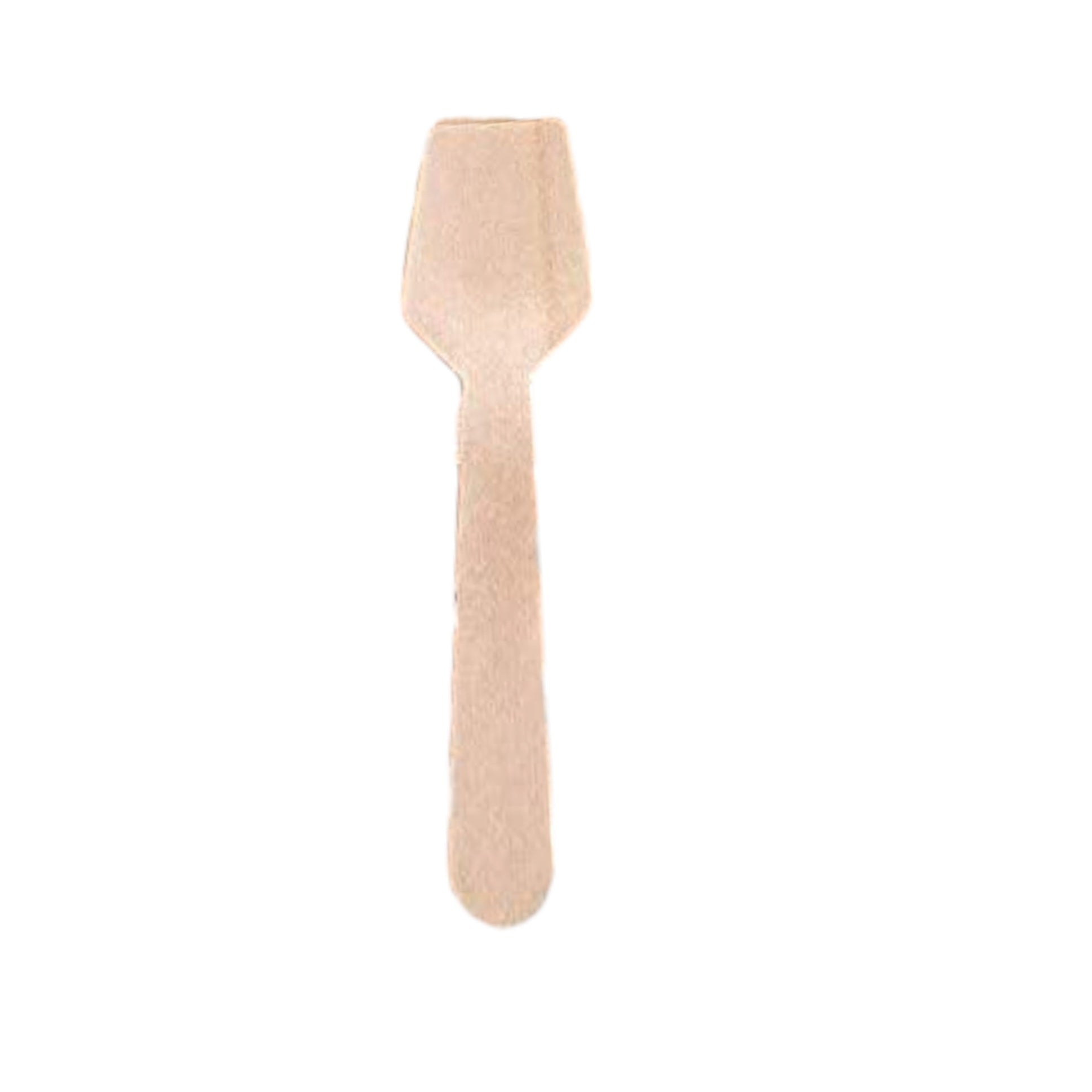 Disposable Wooden Mini Paddle Ice Cream Spoons 9.5cm 100pack