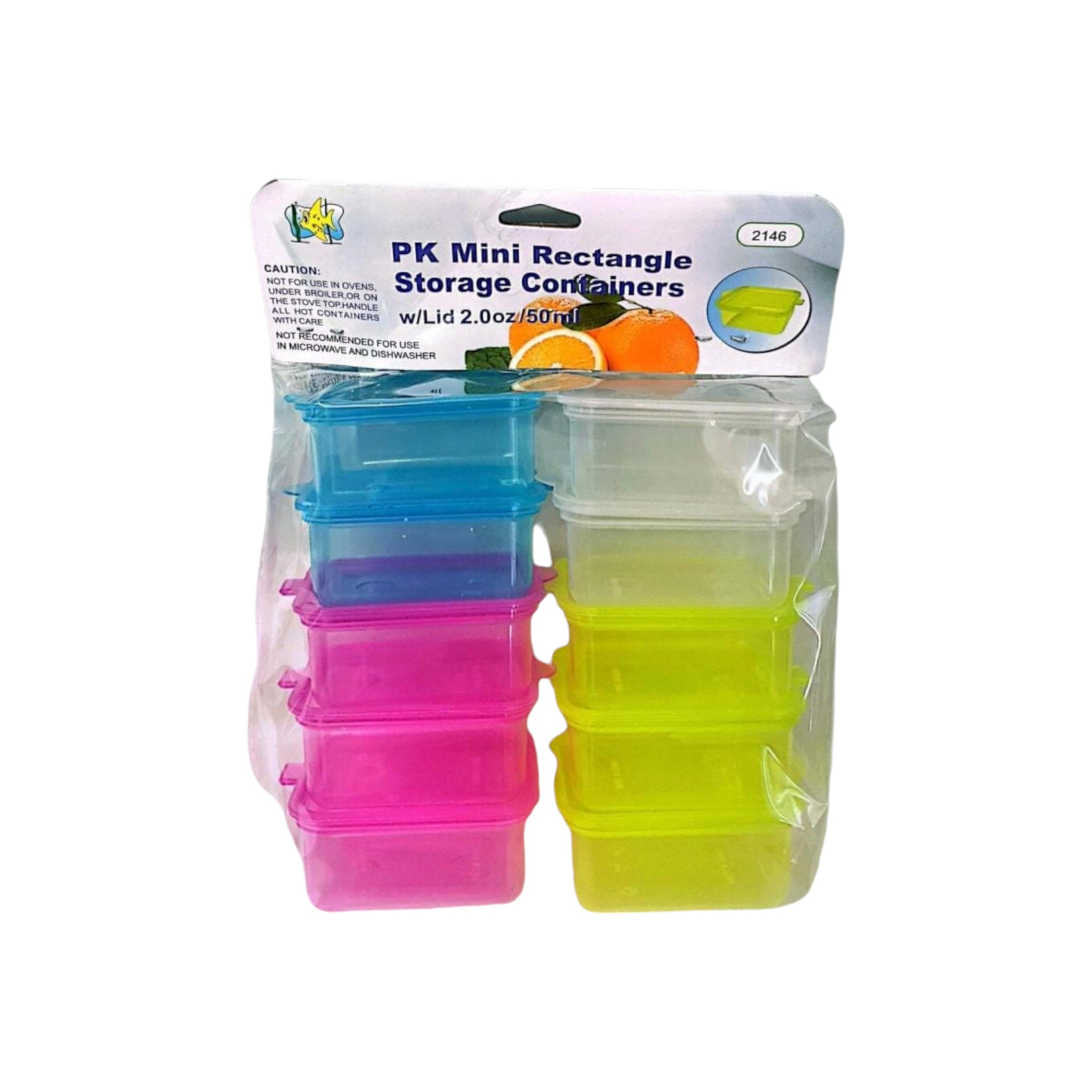 Mini Storage Containers Rectangular 10pack