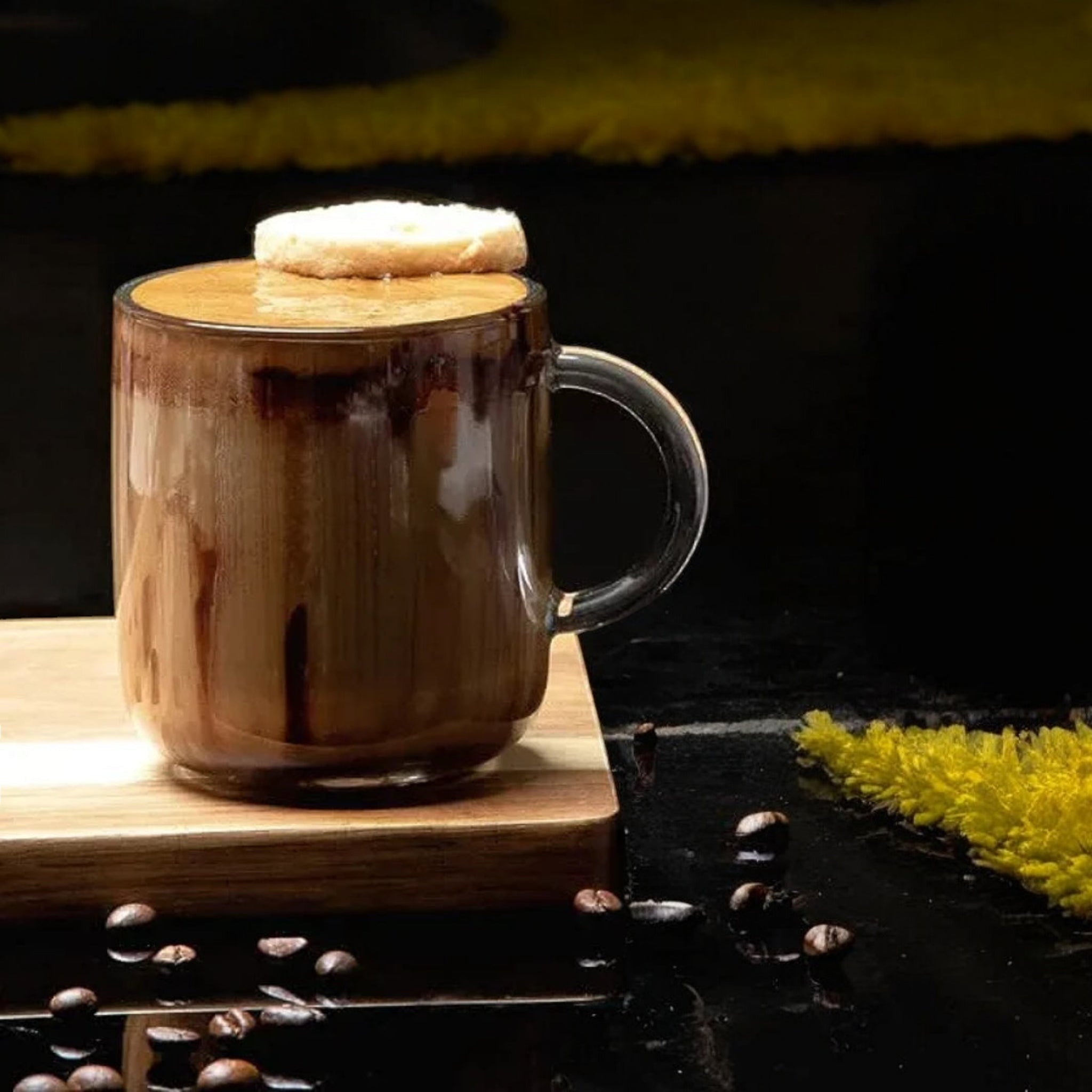 Pasabahce Iconic Milky Glass Coffee Mug with Handle 245ml 6pcs